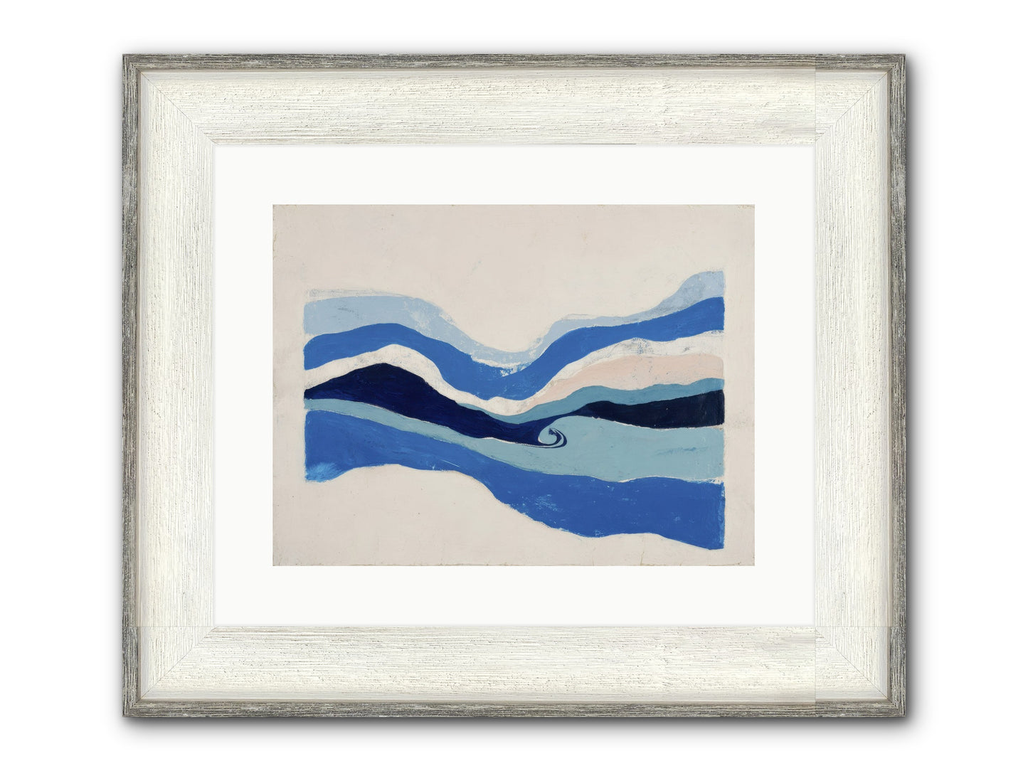 Ocean Reckoning Framed Print - Driftwood White 16x12