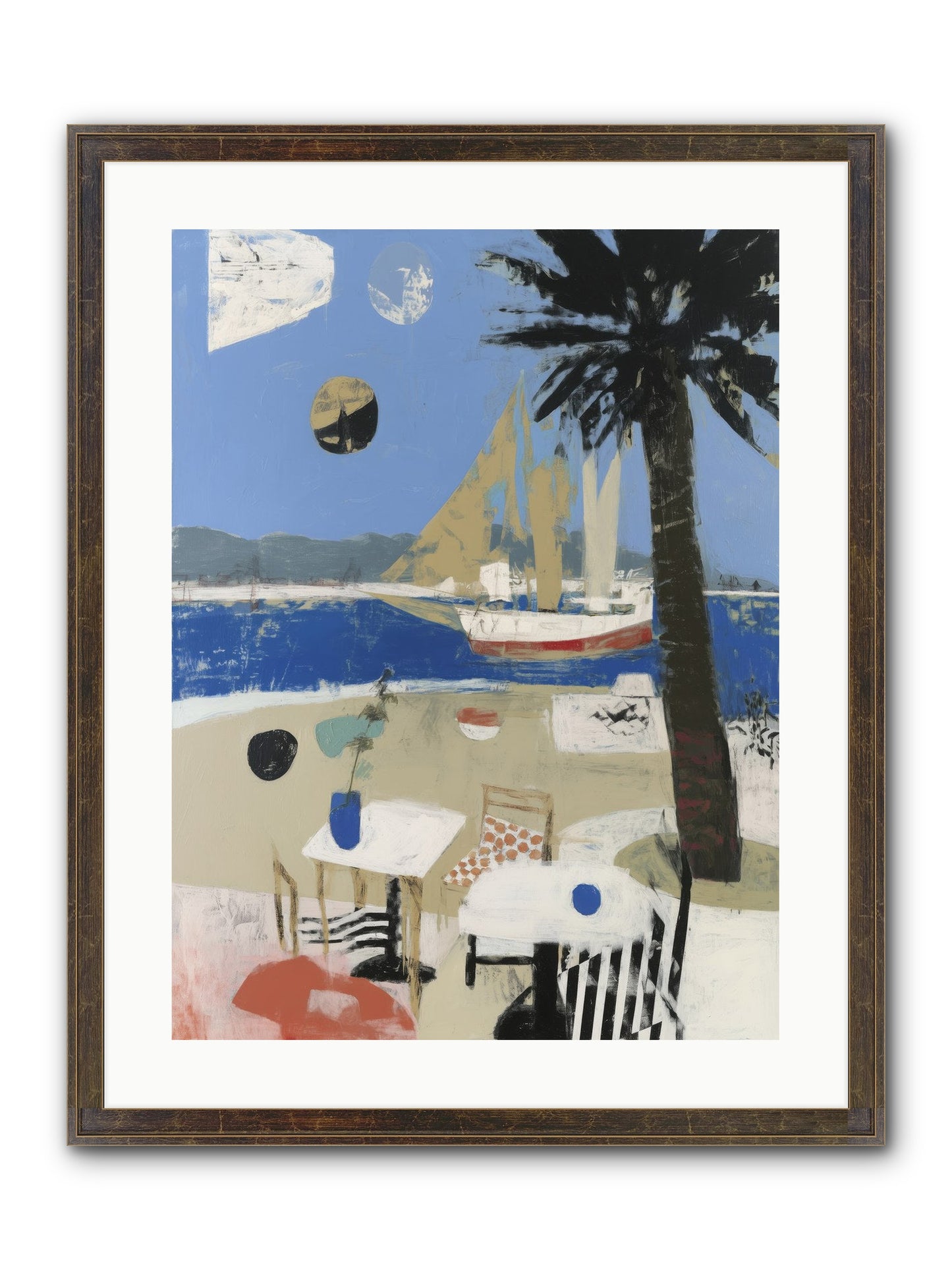 Ocean's Canvas Framed Print - Slimwoods Black/Gold 18x24