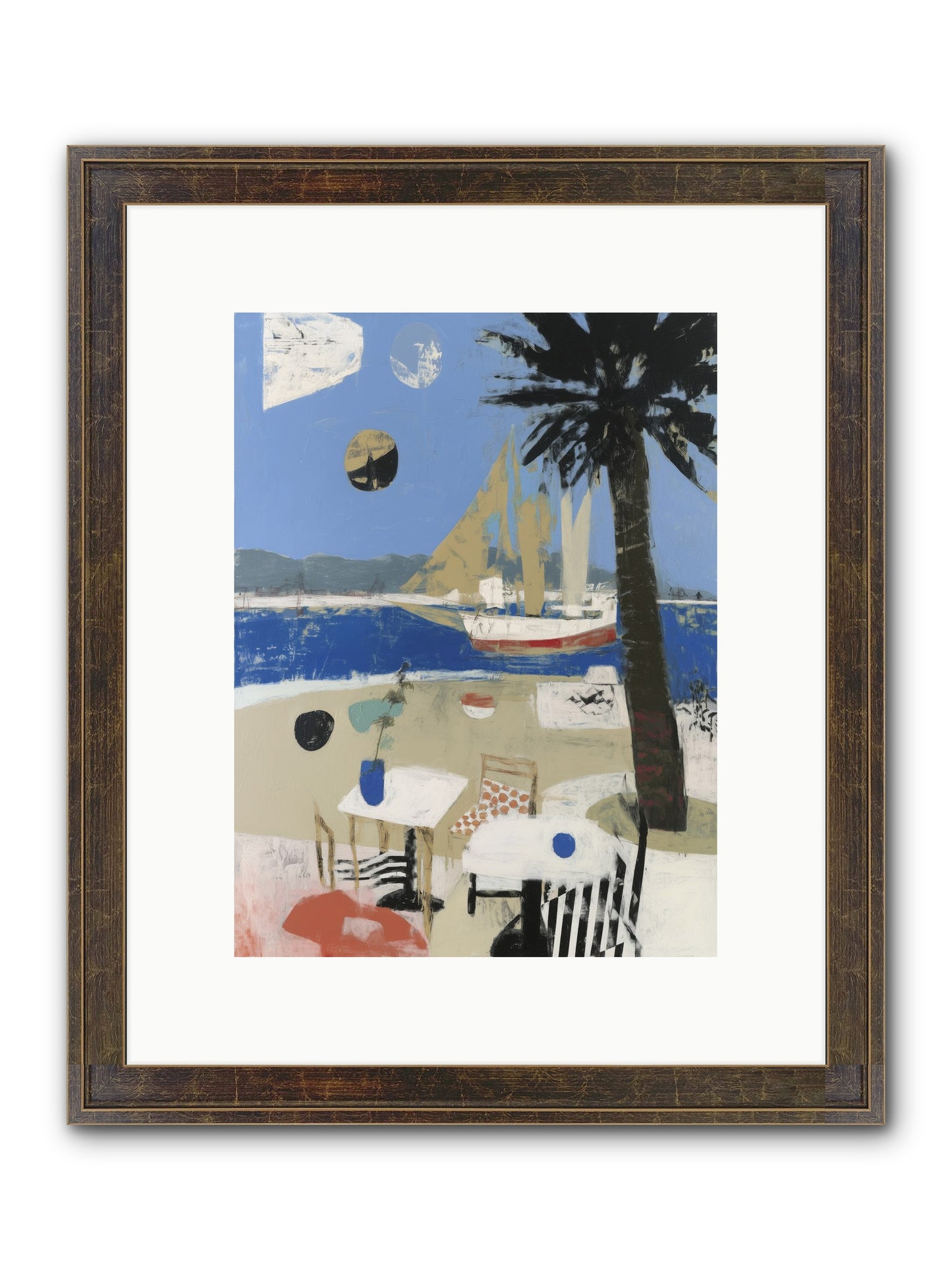 Ocean's Canvas Framed Print - Slimwoods Black/Gold 9x12