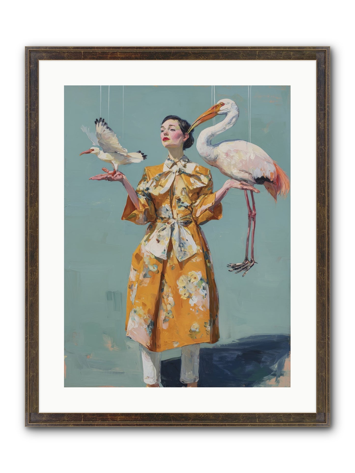 Ocean's Chronicle Framed Print - Slimwoods Black/Gold 18x24