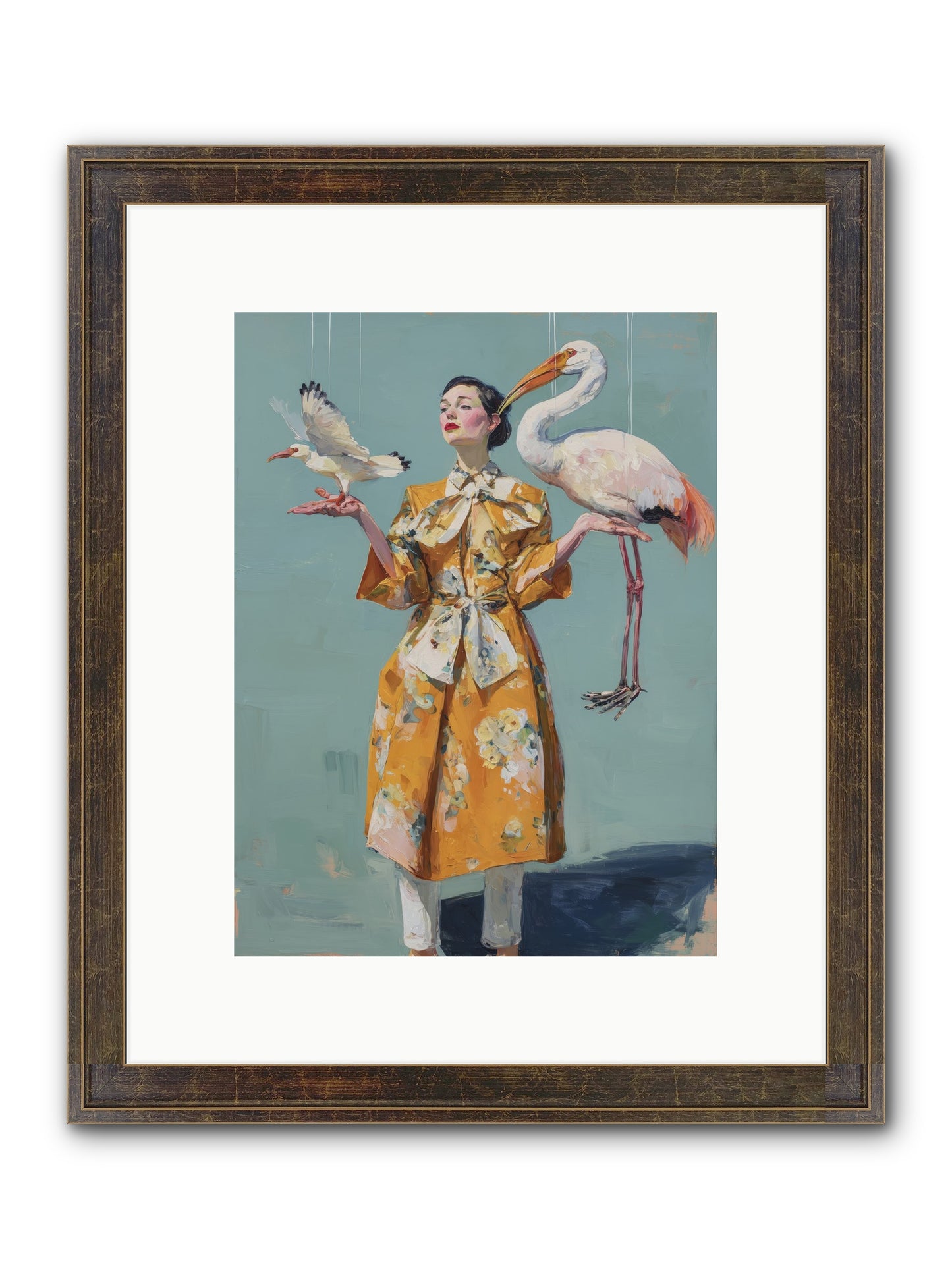 Ocean's Chronicle Framed Print - Slimwoods Black/Gold 9x12
