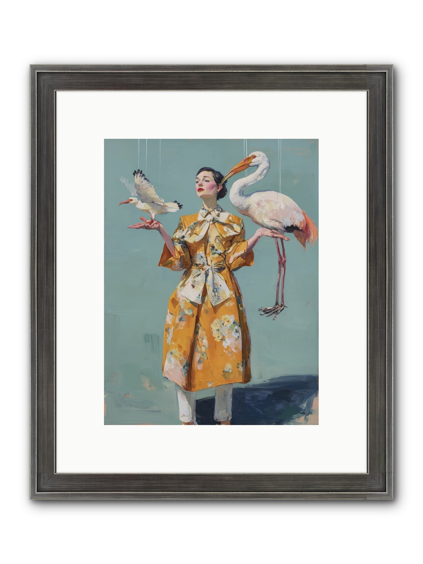 Ocean's Chronicle Framed Print - Slimwoods Black/Silver 9x12