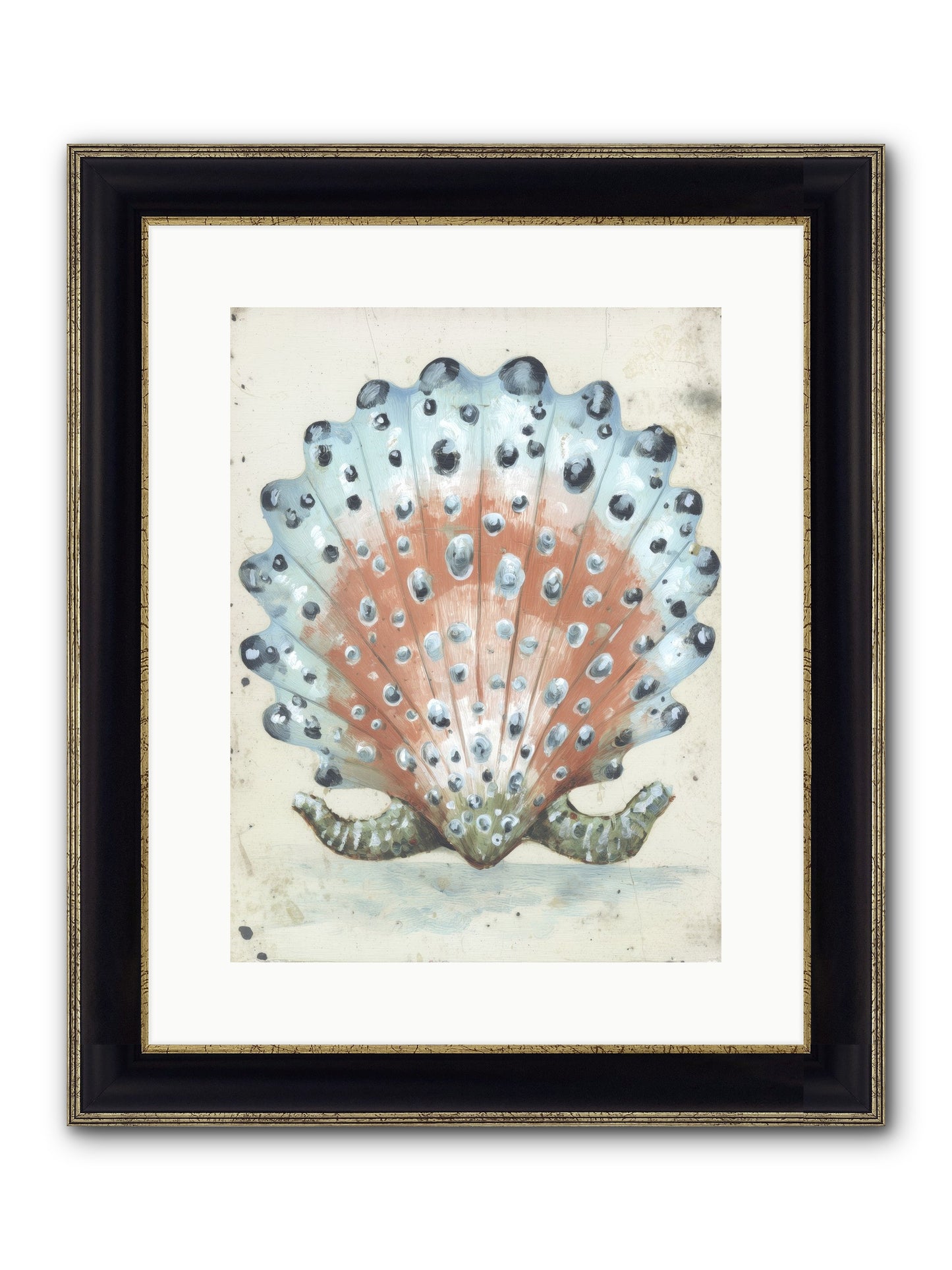 Ocean's Love Letter Framed Print - Black & Gold 12x16