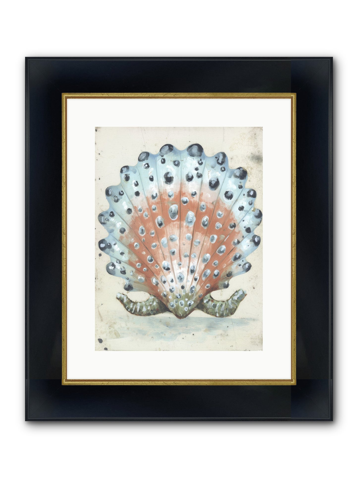 Ocean's Love Letter Framed Print - Wide Black w/Gold 12x16
