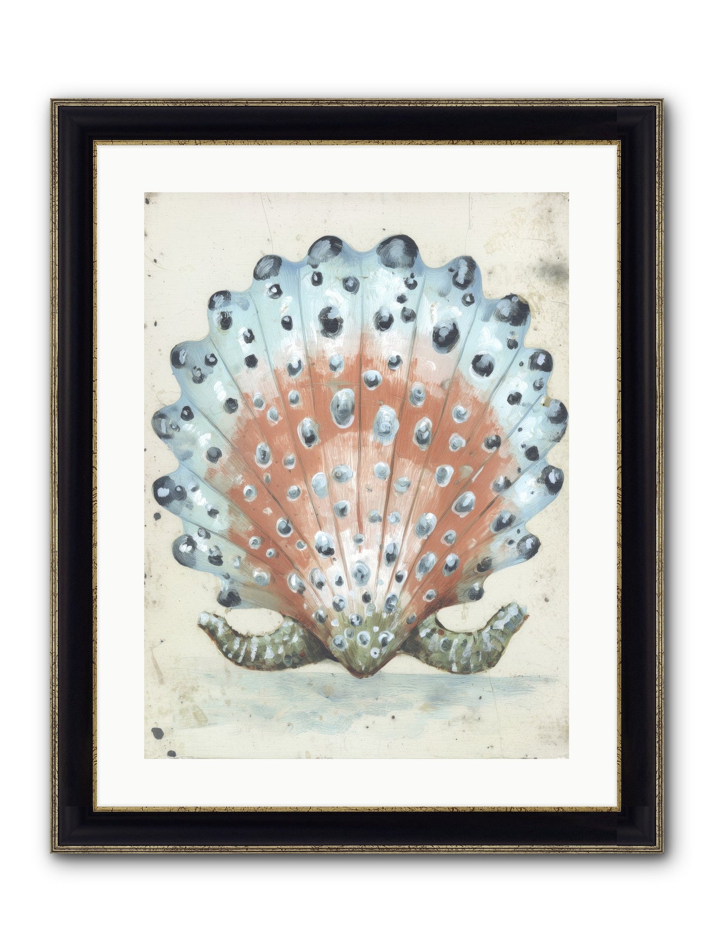 Ocean's Love Letter Framed Print - Black & Gold 18x24