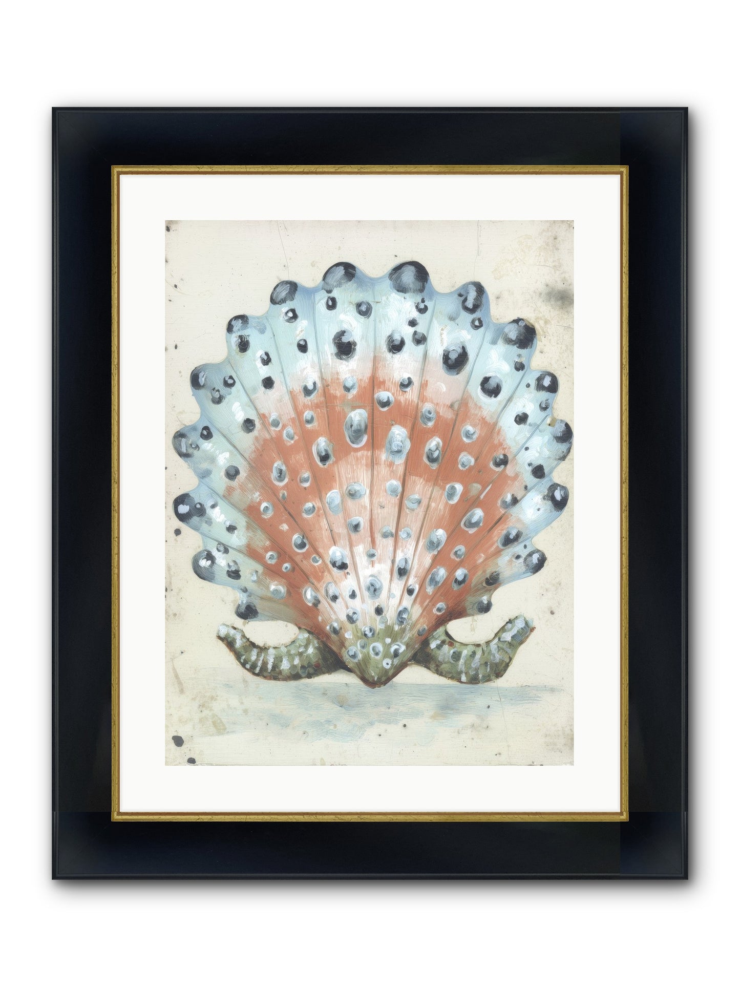 Ocean's Love Letter Framed Print - Wide Black w/Gold 18x24