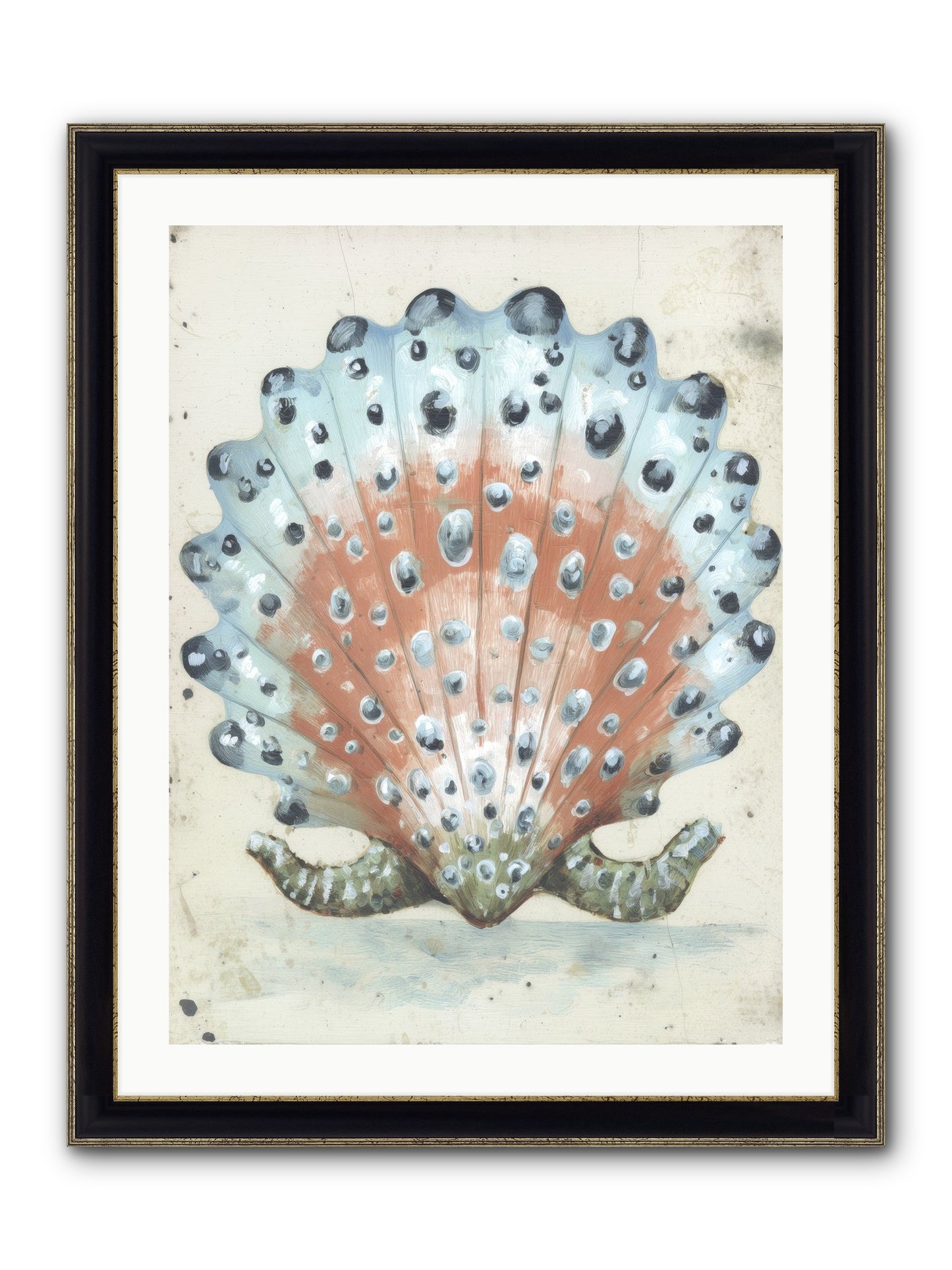 Ocean's Love Letter Framed Print - Black & Gold 24x32