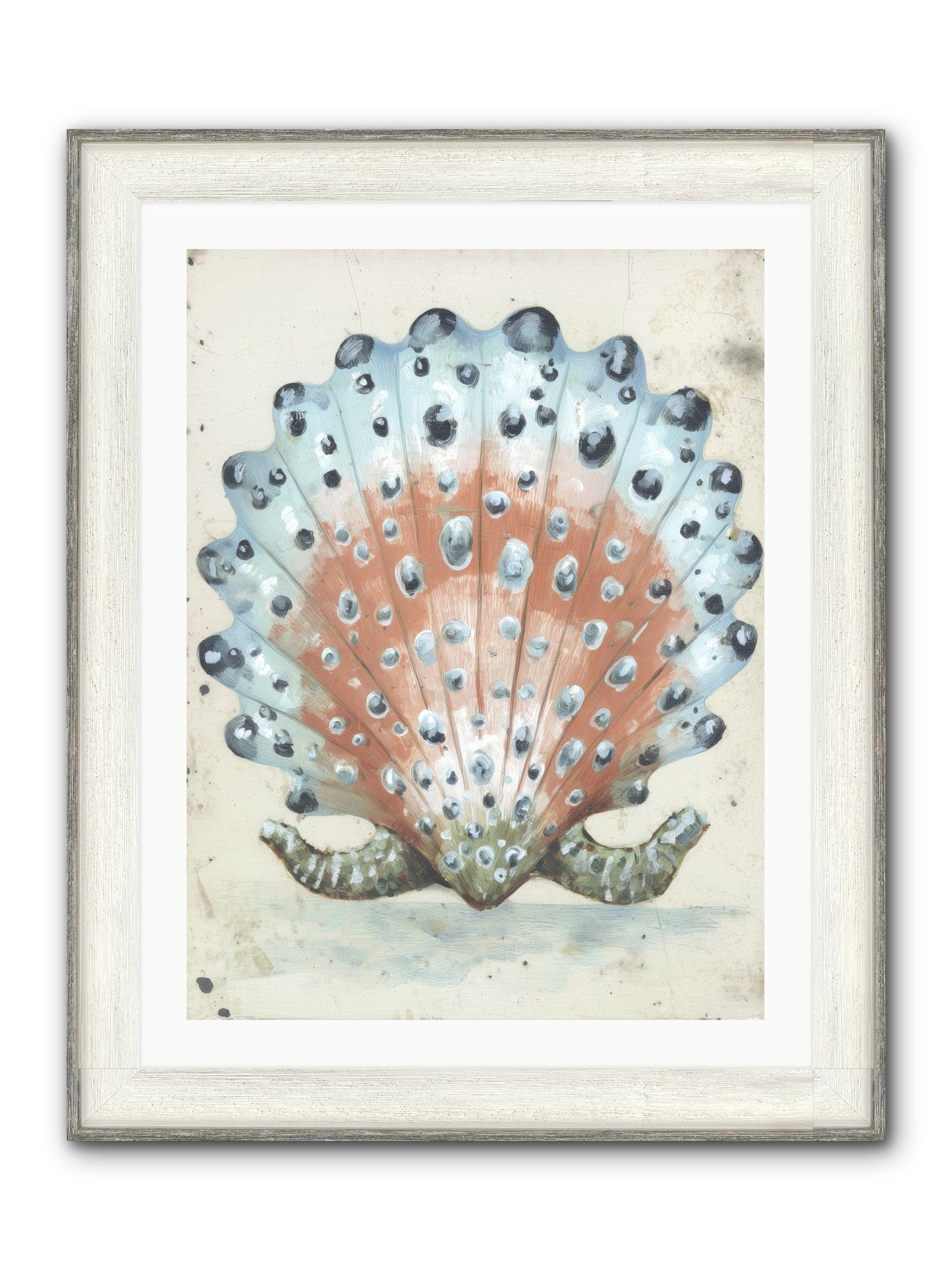 Ocean's Love Letter Framed Print - Driftwood White 24x32