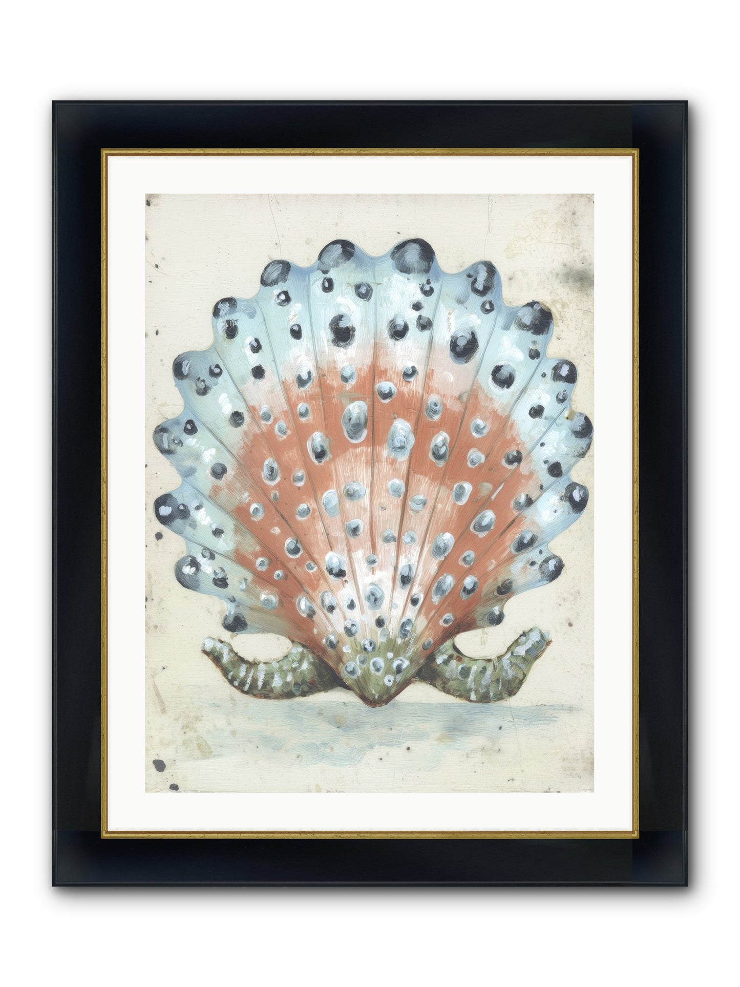 Ocean's Love Letter Framed Print - Wide Black w/Gold 24x32