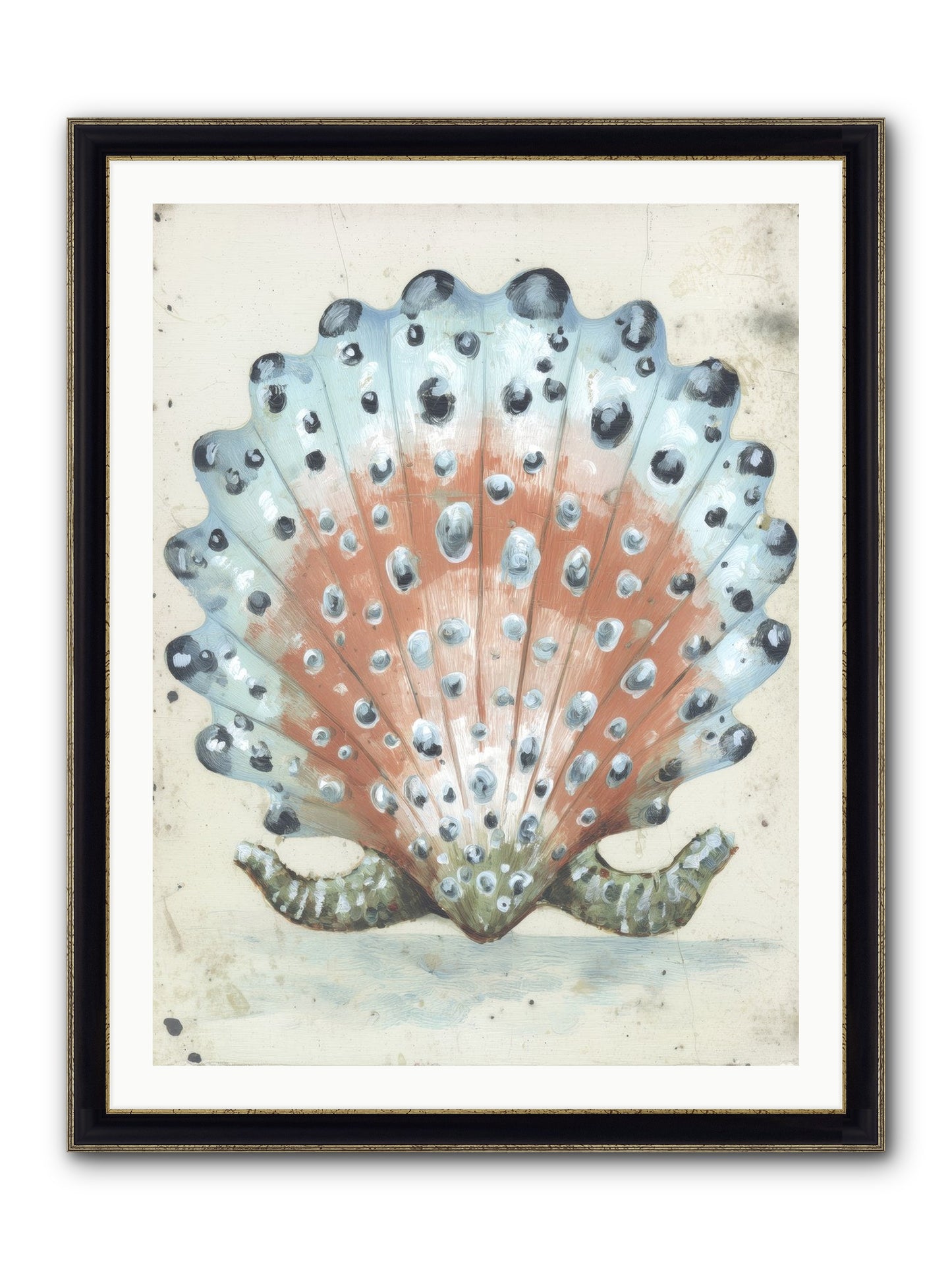 Ocean's Love Letter Framed Print - Black & Gold 30x40