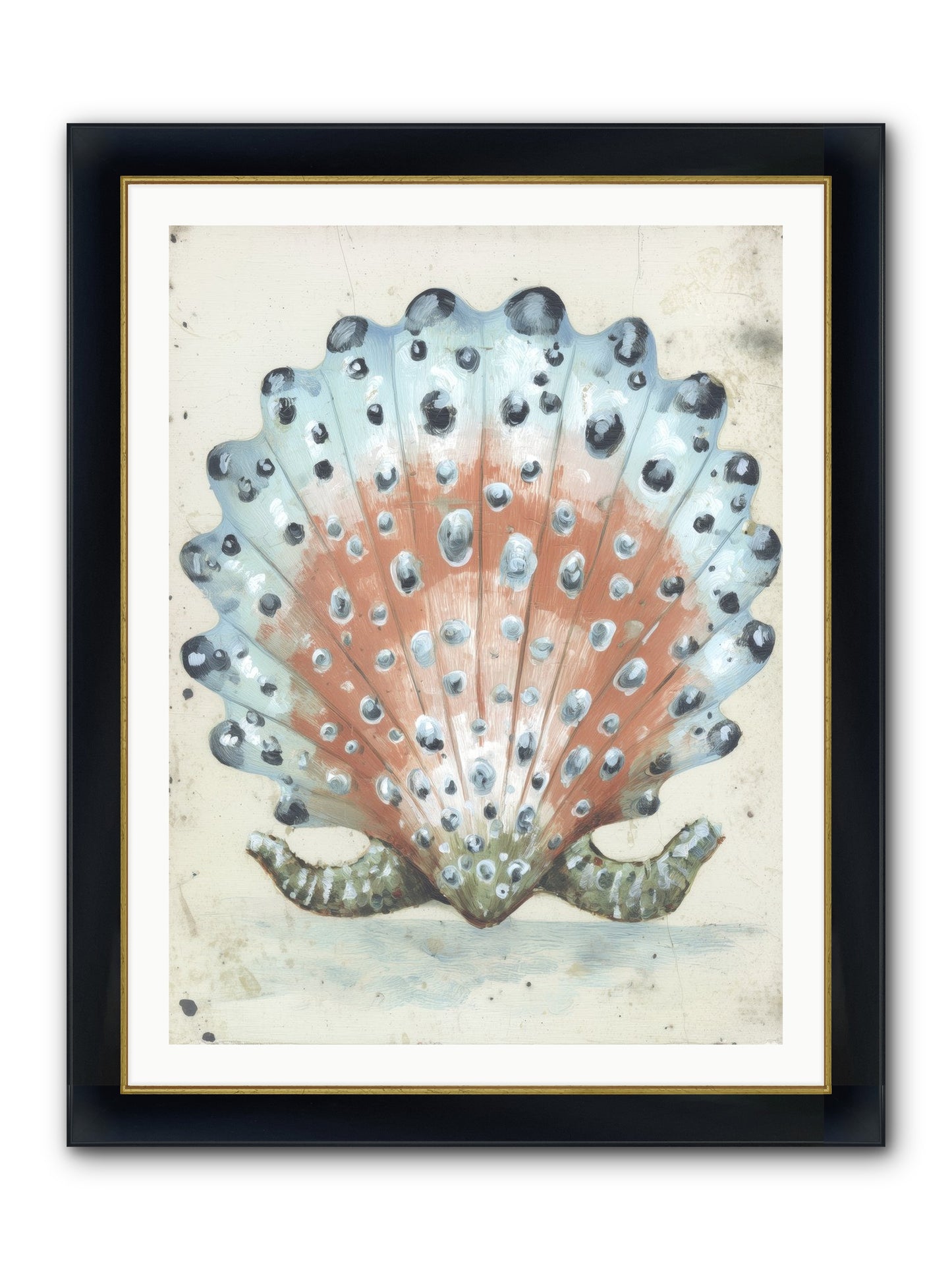 Ocean's Love Letter Framed Print - Wide Black w/Gold 30x40