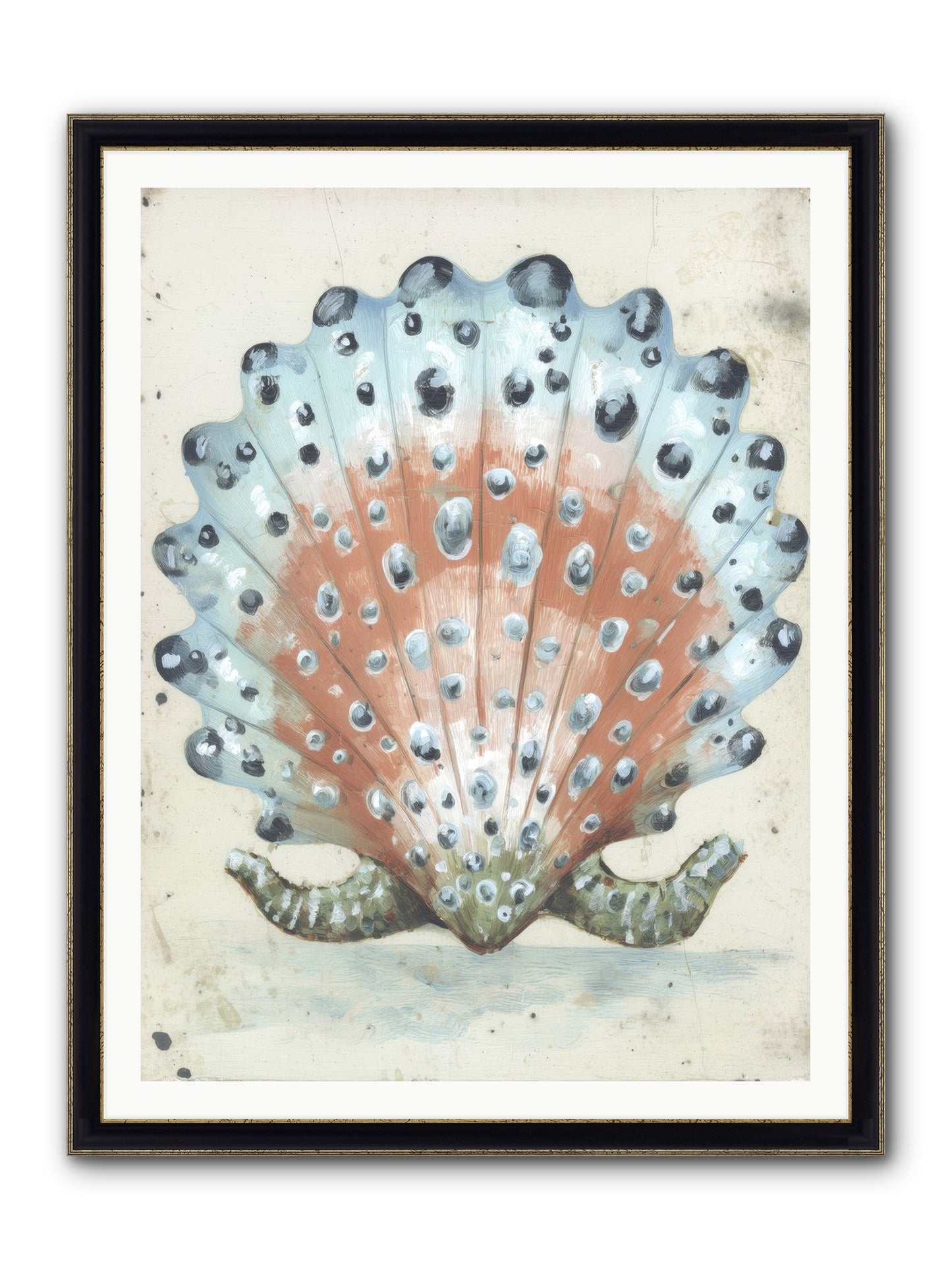 Ocean's Love Letter Framed Print - Black & Gold 36x48