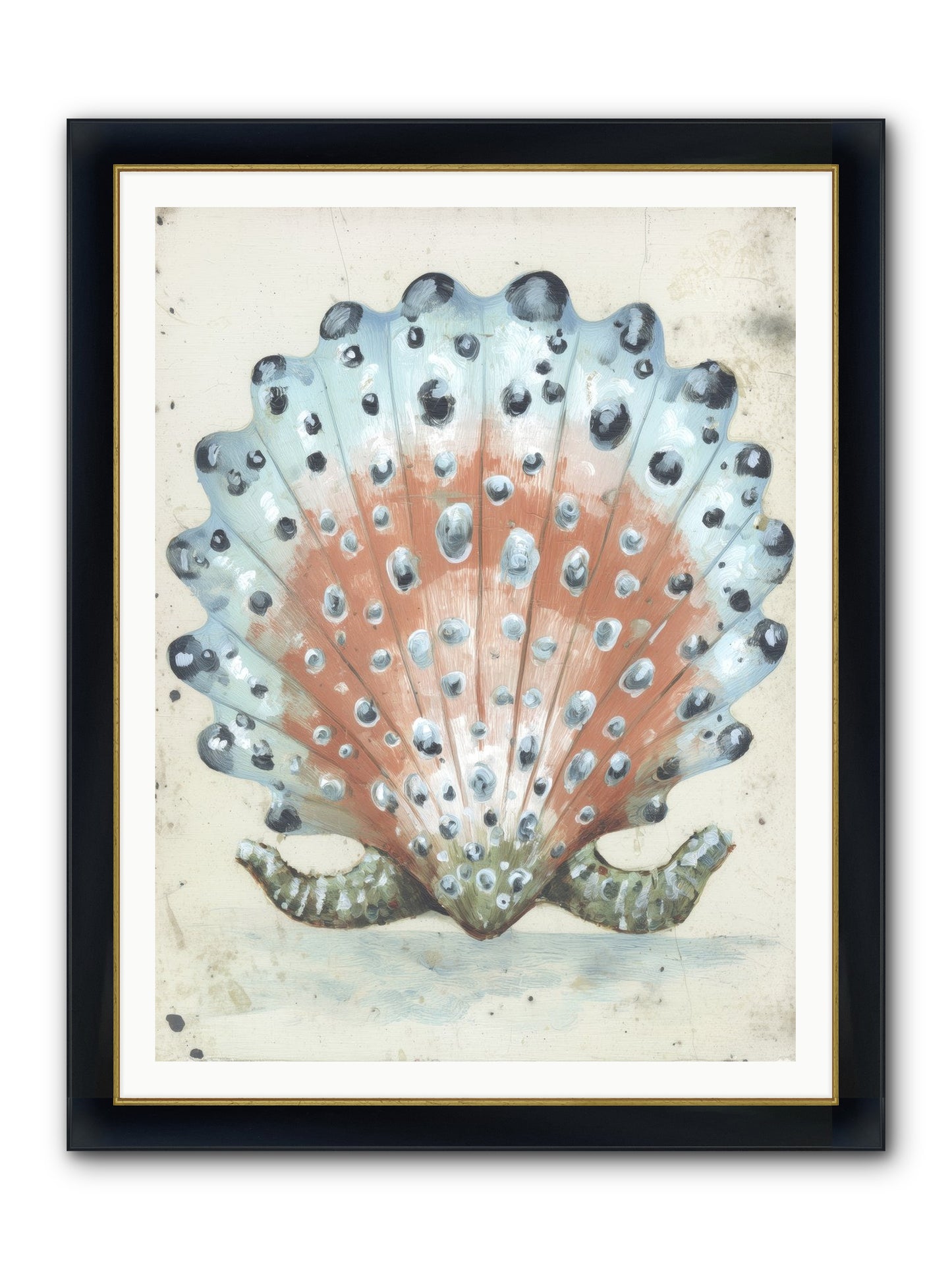 Ocean's Love Letter Framed Print - Wide Black w/Gold 36x48