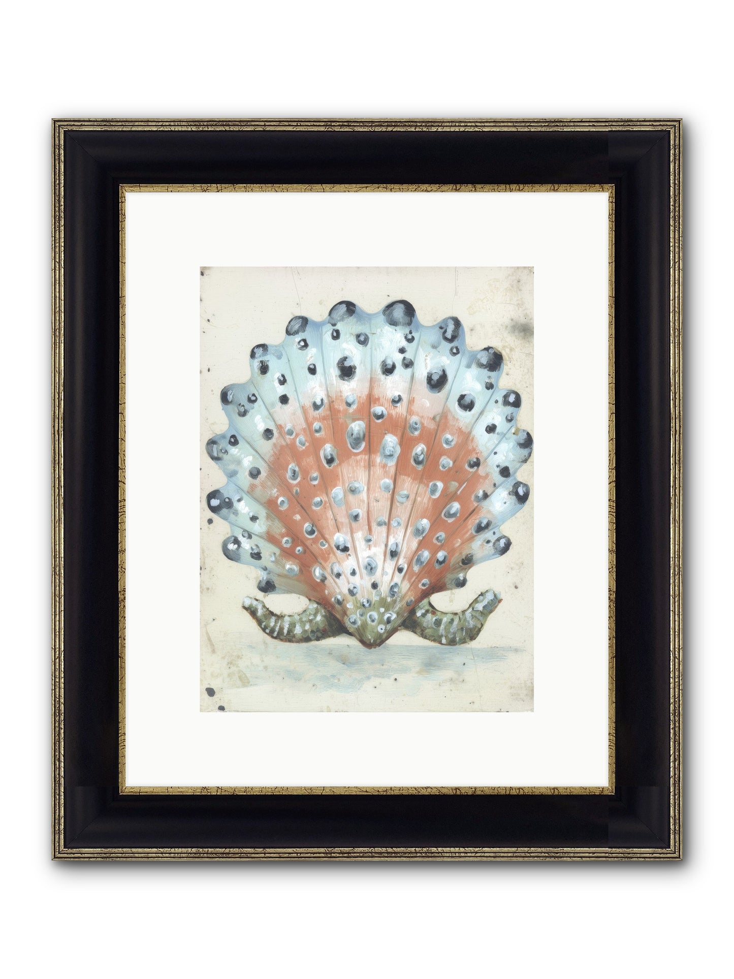 Ocean's Love Letter Framed Print - Black & Gold 9x12