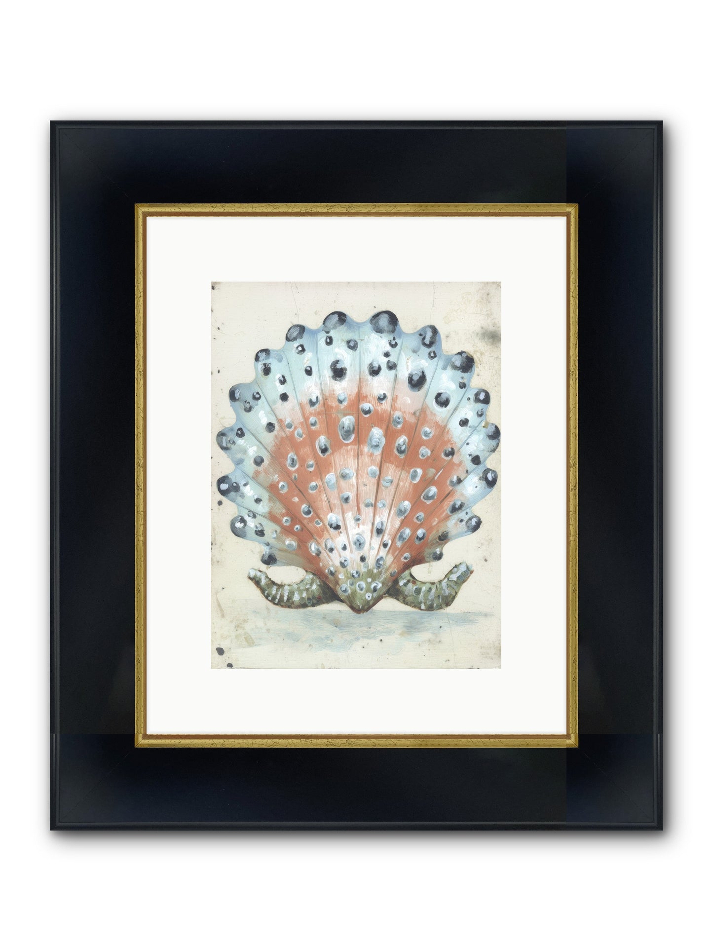 Ocean's Love Letter Framed Print - Wide Black w/Gold 9x12