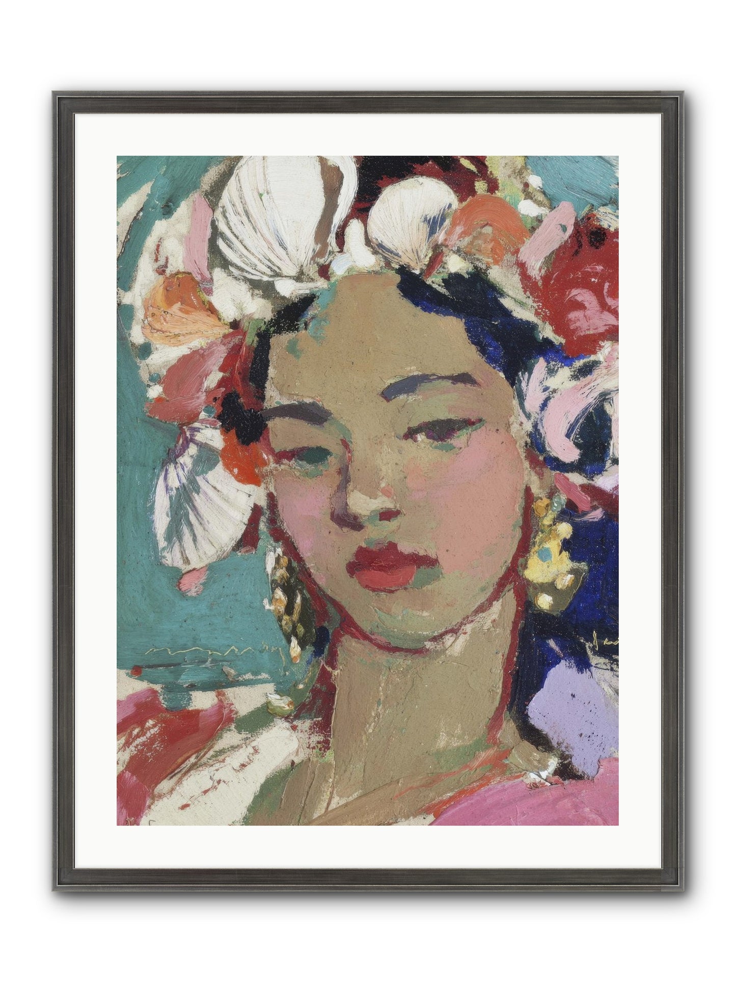 Ocean's Loving Keeper Framed Print - Slimwoods Black/Silver 24x32