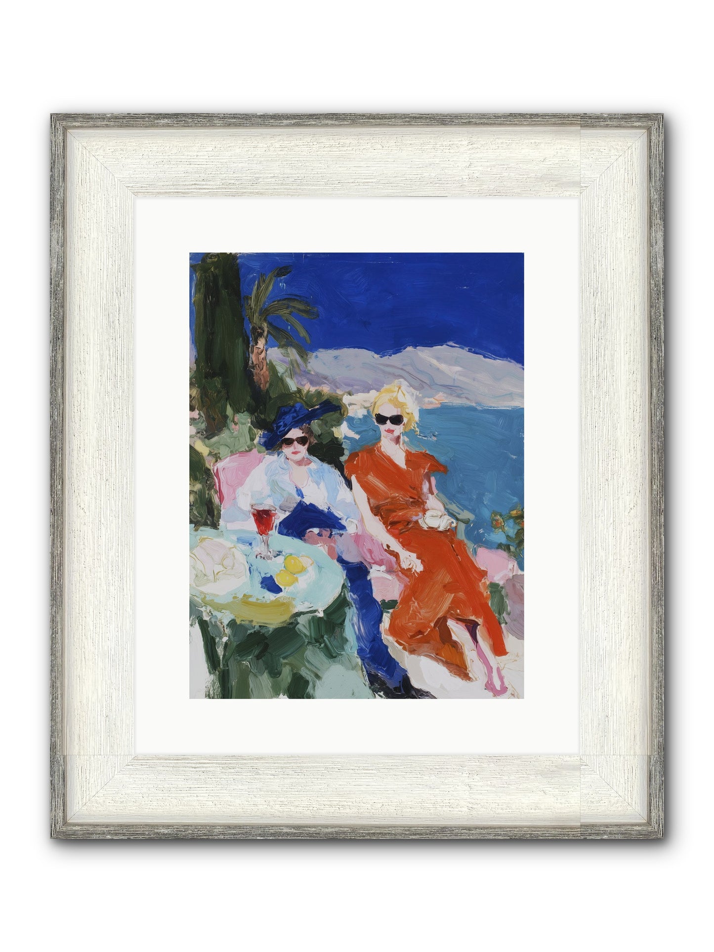 Ocean's Therapy Framed Print - Driftwood White 12x16
