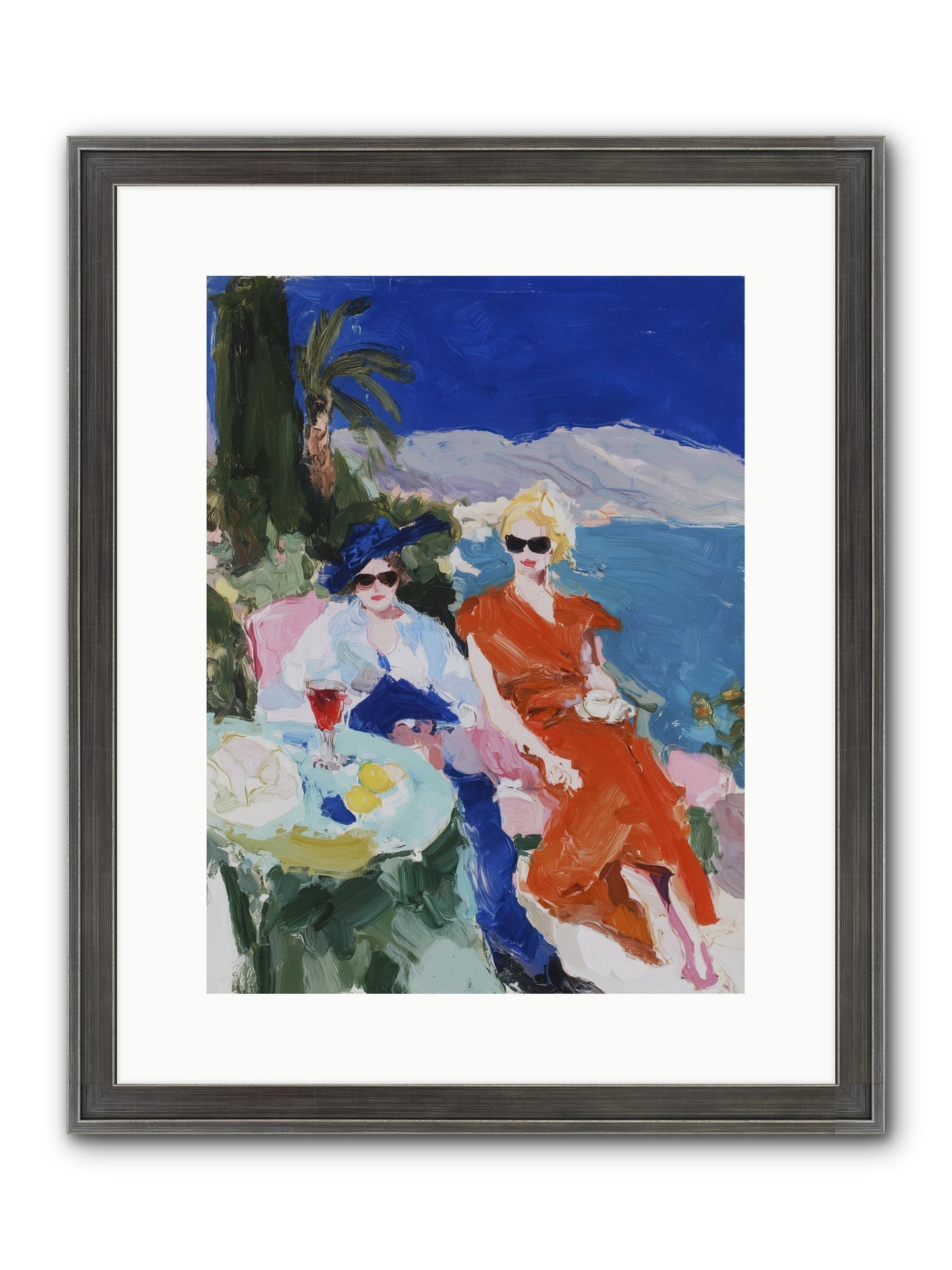 Ocean's Therapy Framed Print - Slimwoods Black/Silver 12x16