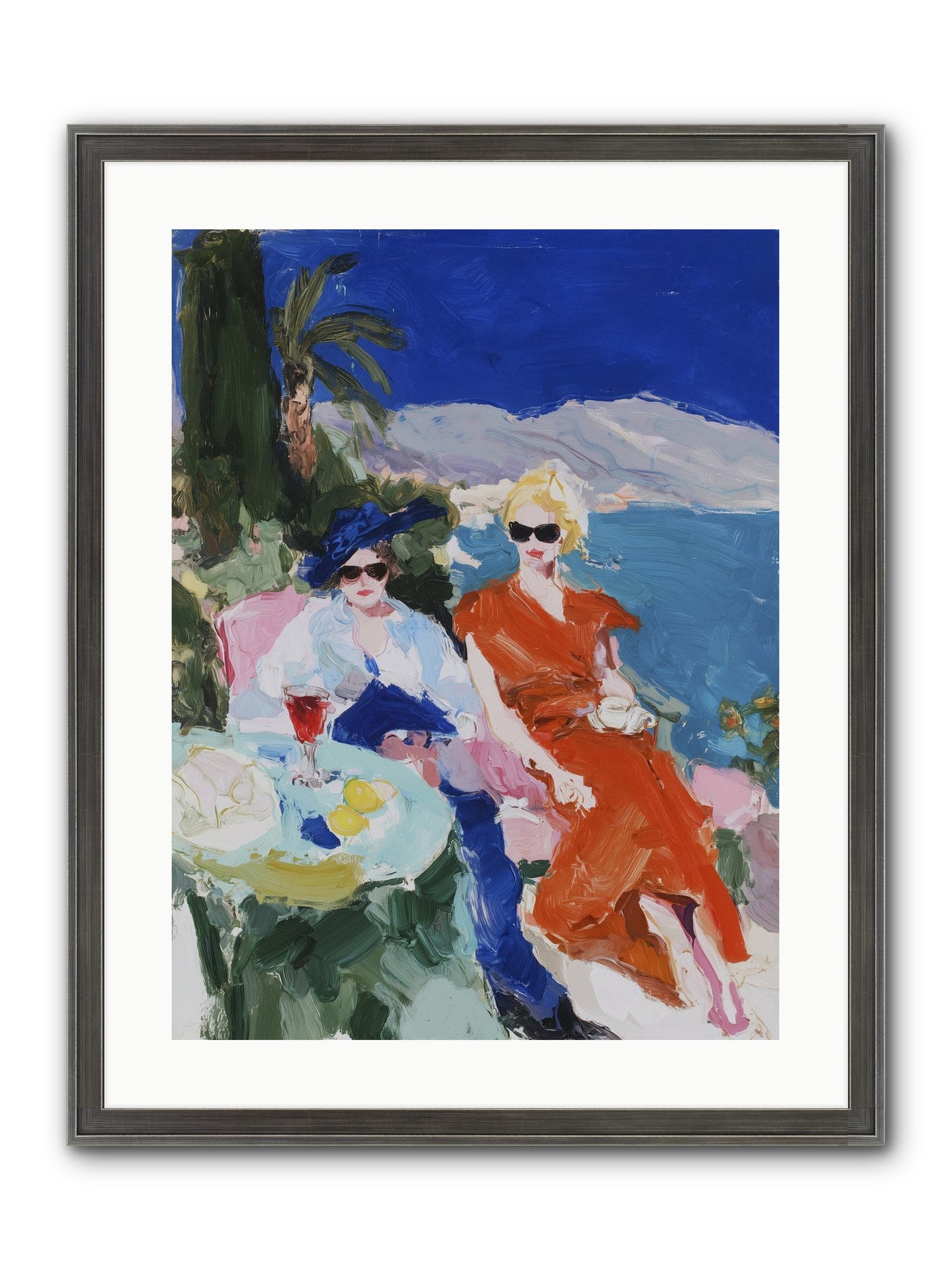 Ocean's Therapy Framed Print - Slimwoods Black/Silver 18x24