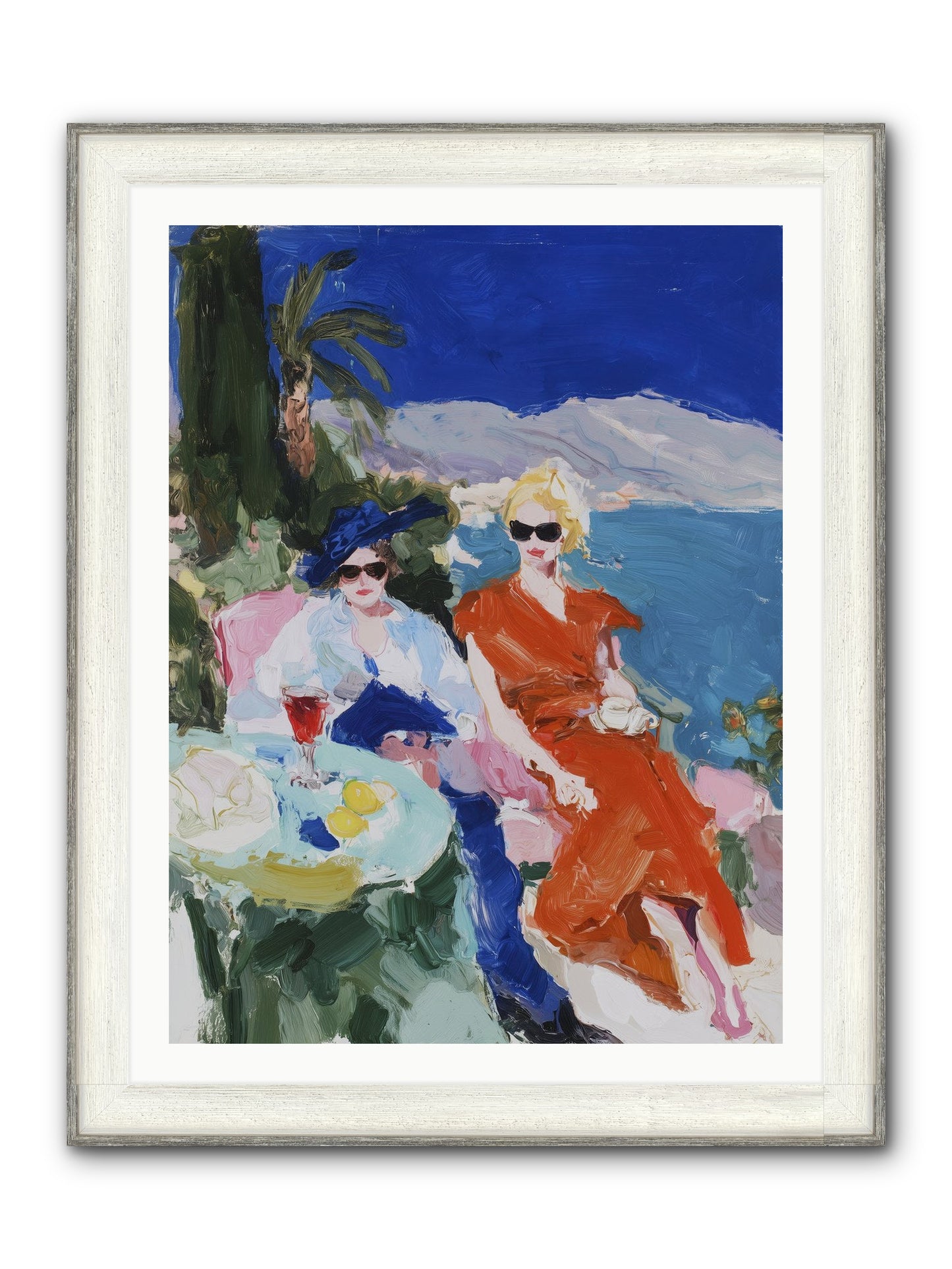 Ocean's Therapy Framed Print - Driftwood White 30x40