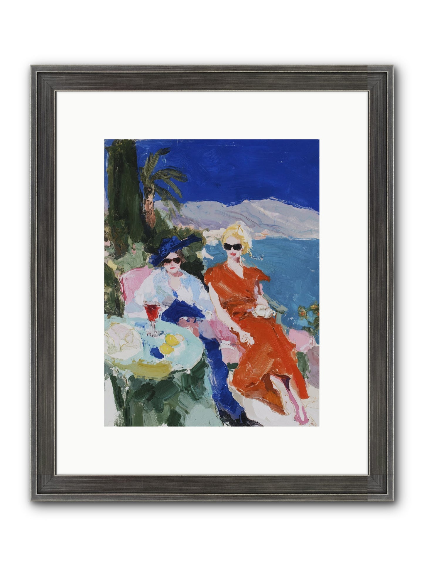Ocean's Therapy Framed Print - Slimwoods Black/Silver 9x12