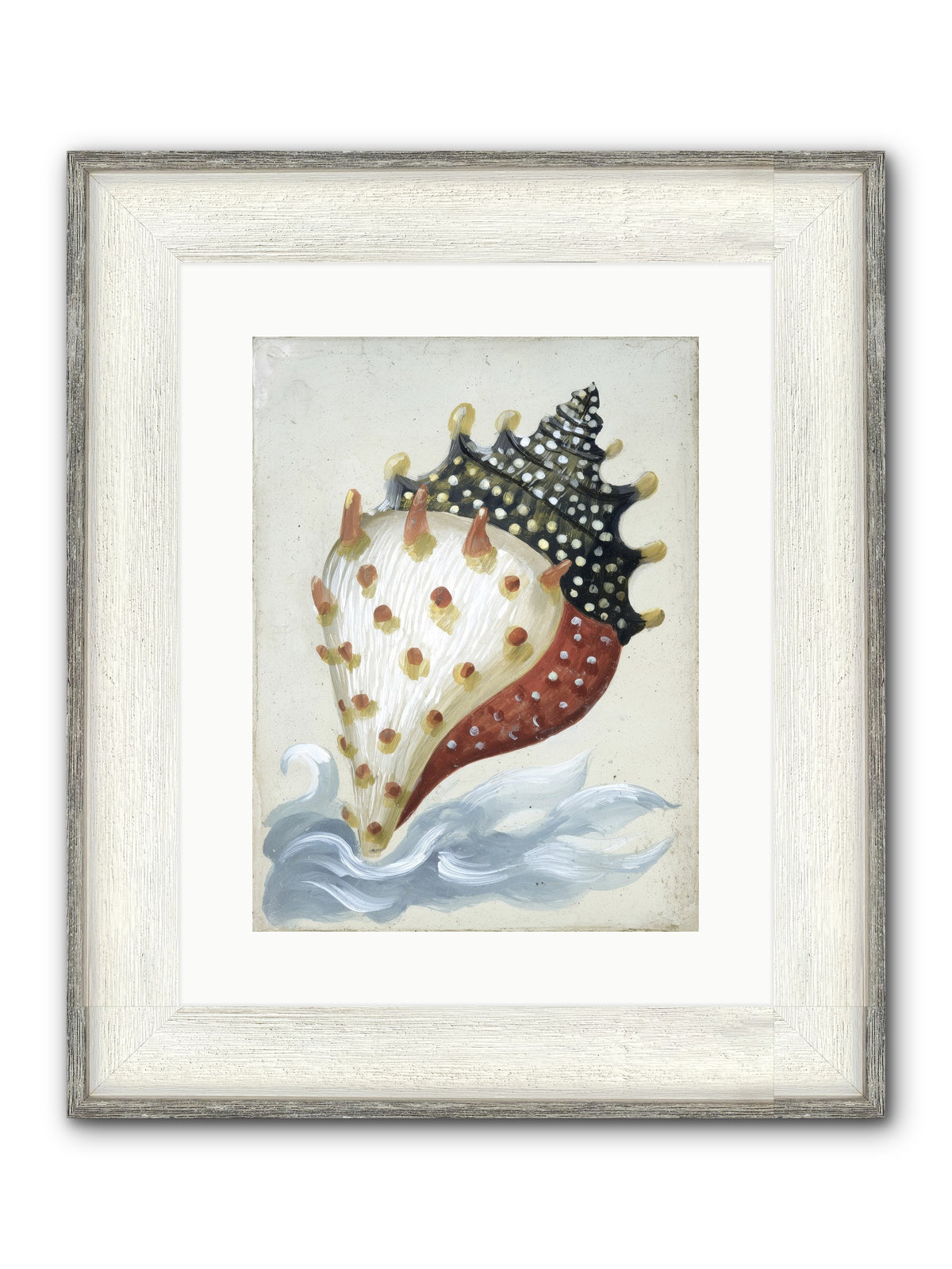 Ocean's Token Framed Print - Driftwood White 12x16