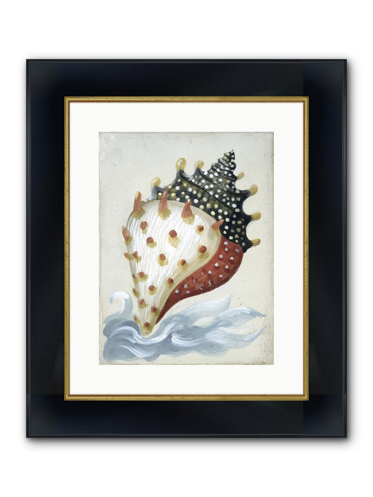 Ocean's Token Framed Print - Wide Black w/Gold 12x16