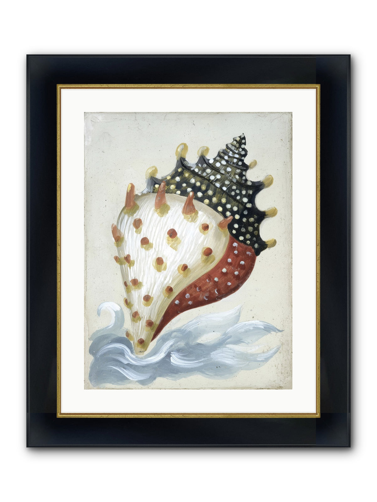 Ocean's Token Framed Print - Wide Black w/Gold 18x24