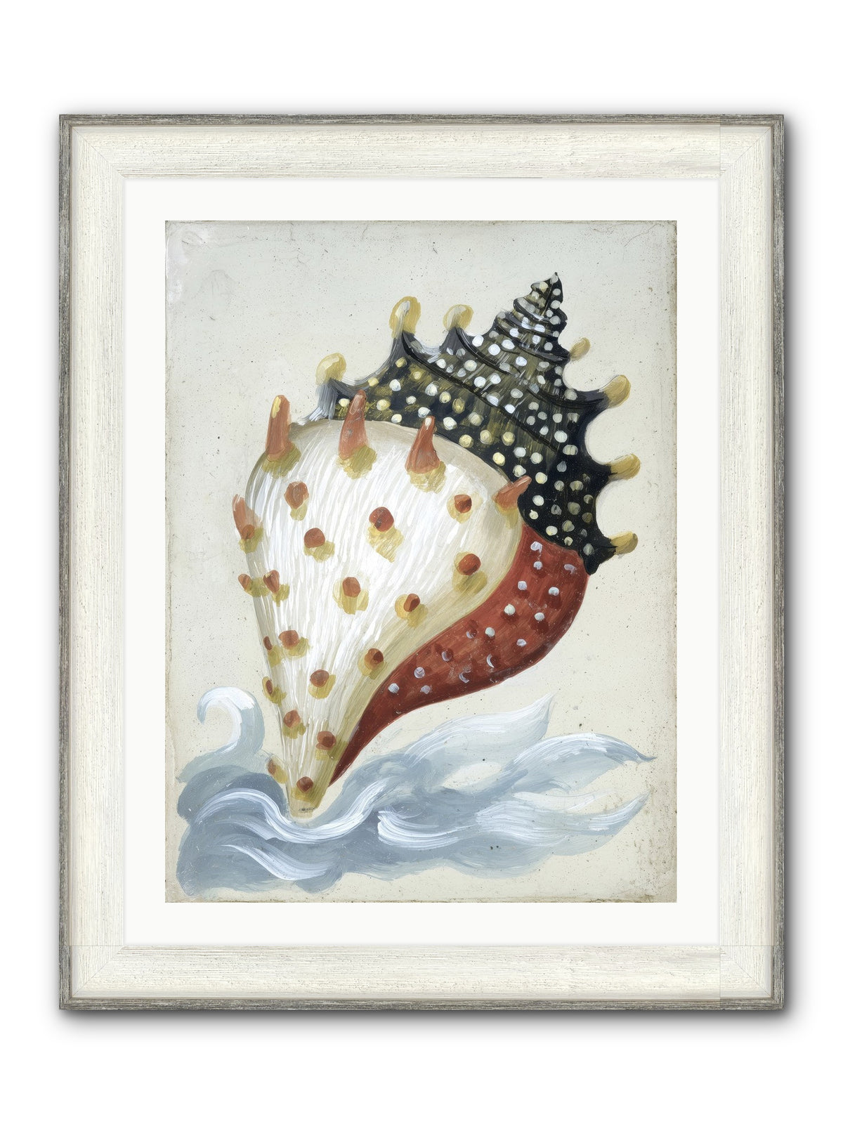 Ocean's Token Framed Print - Driftwood White 24x32