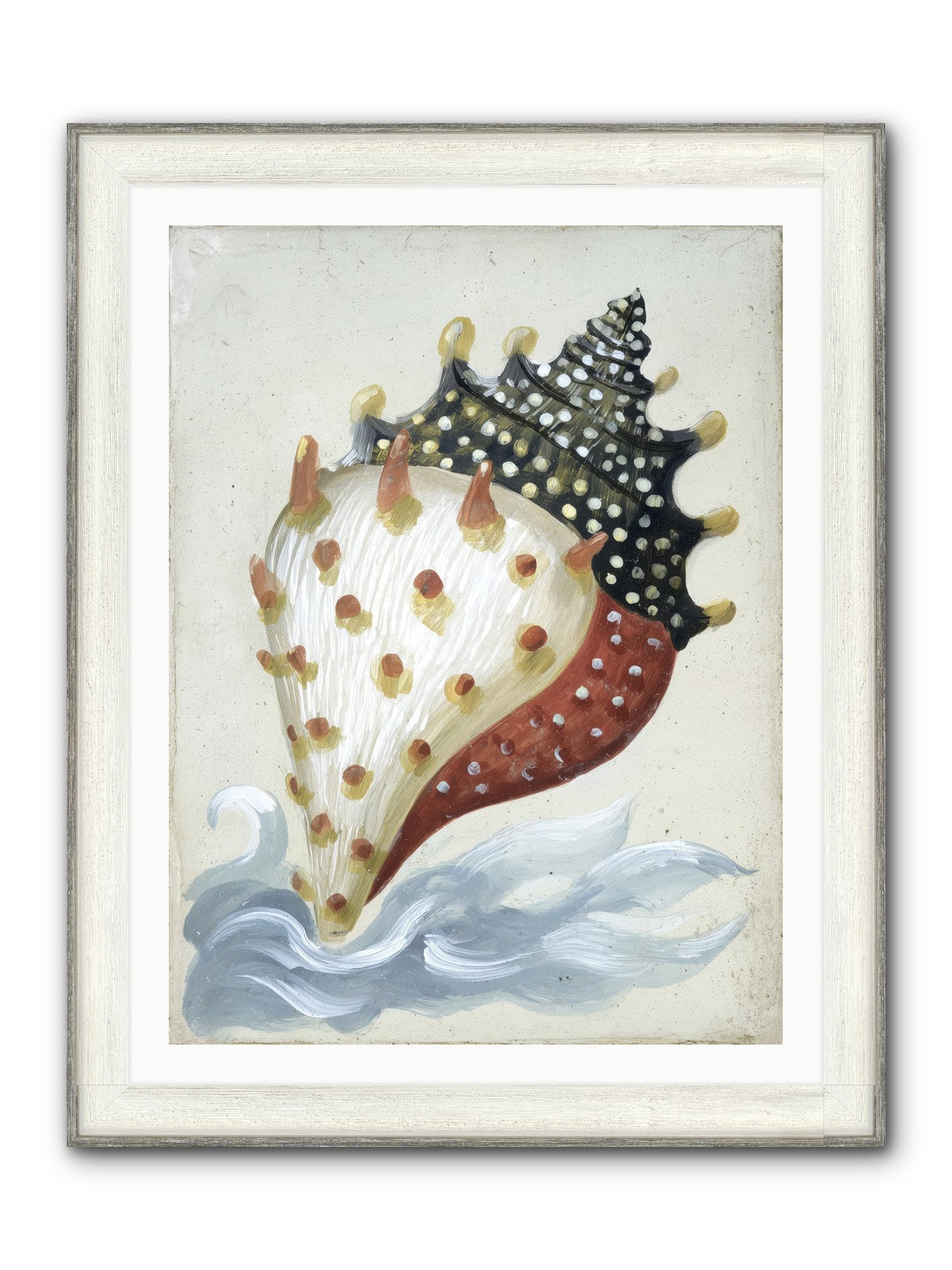 Ocean's Token Framed Print - Driftwood White 30x40