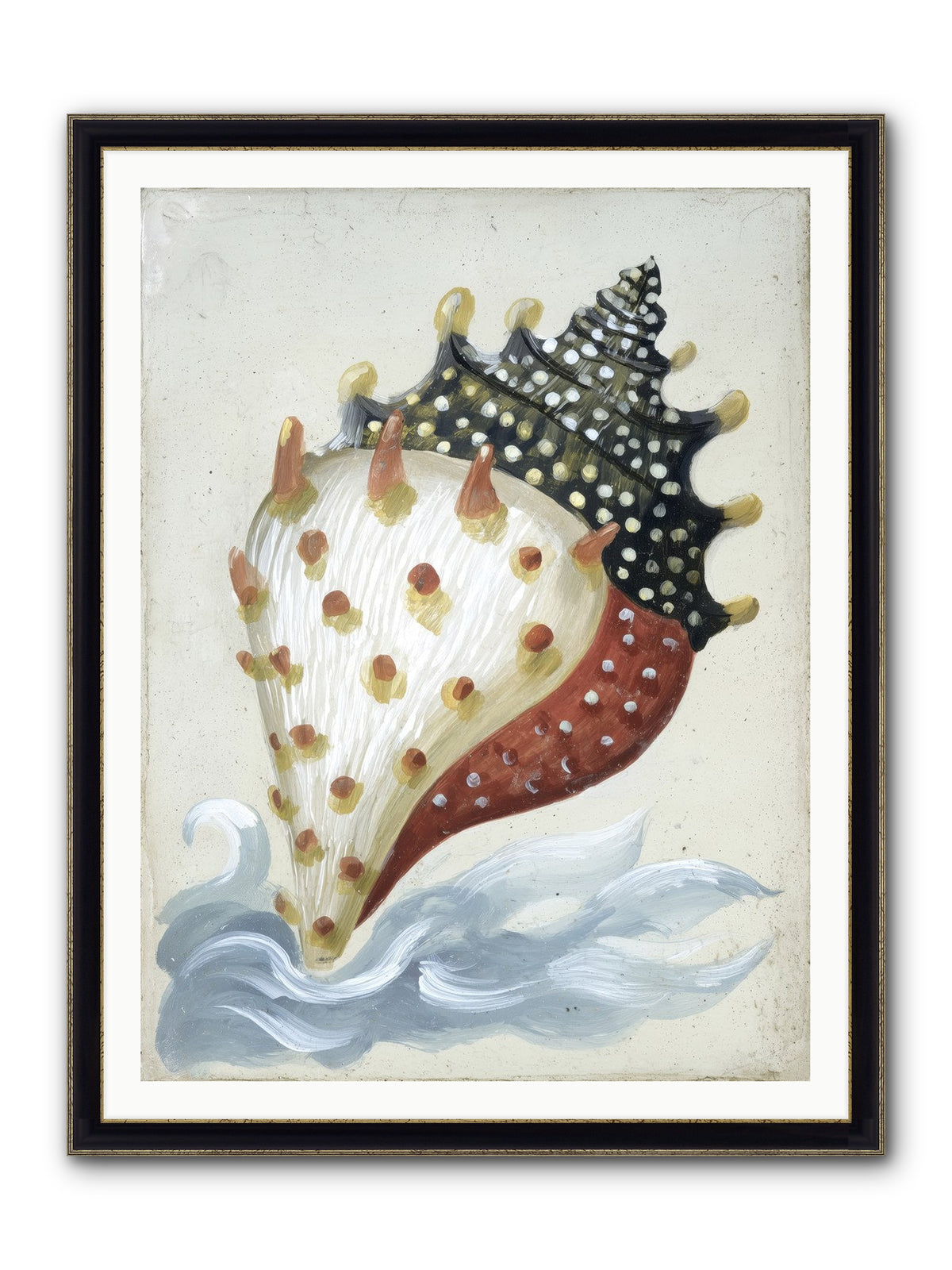 Ocean's Token Framed Print - Black & Gold 36x48