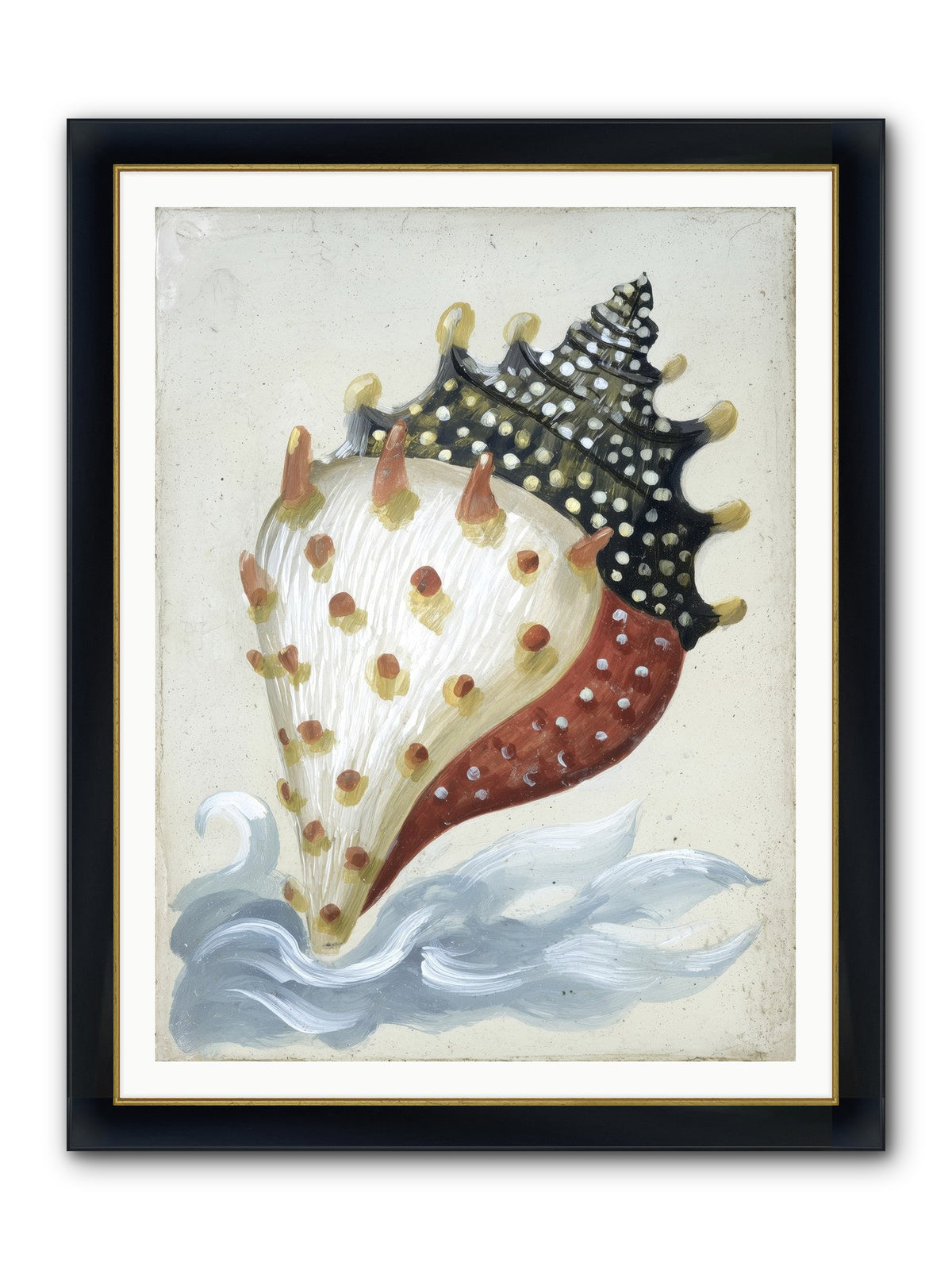 Ocean's Token Framed Print - Wide Black w/Gold 36x48