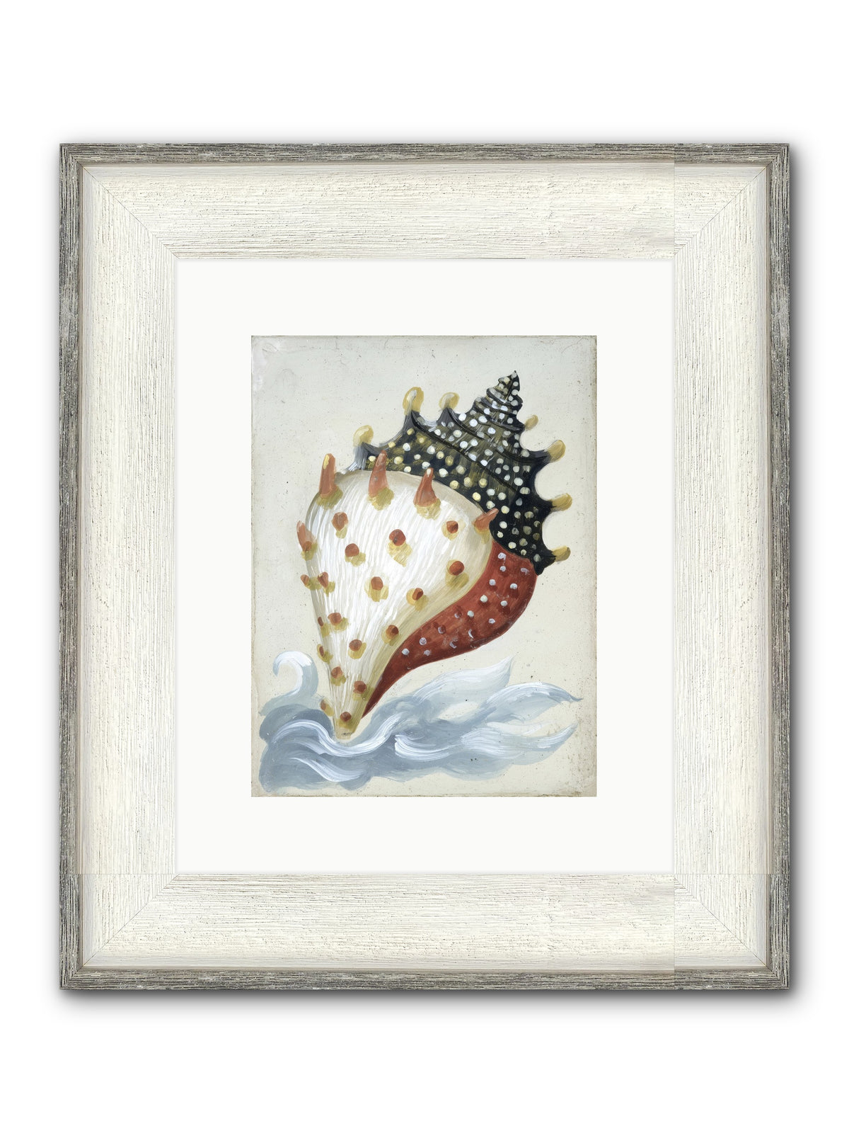 Ocean's Token Framed Print - Driftwood White 9x12