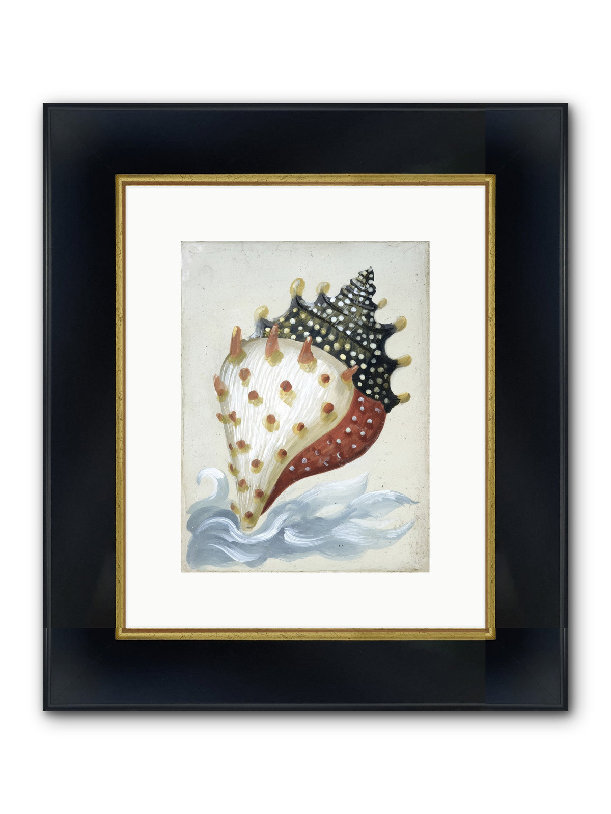 Ocean's Token Framed Print - Wide Black w/Gold 9x12