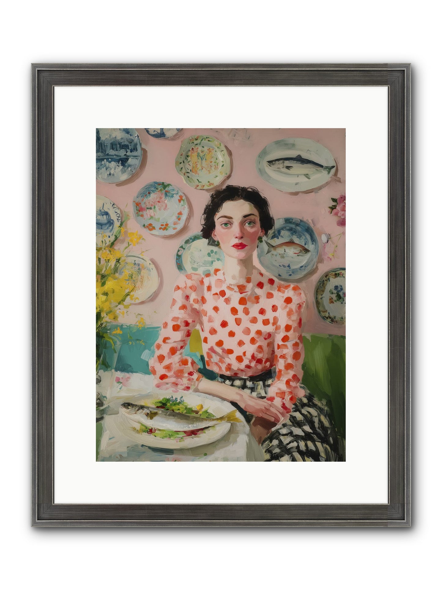 Ocean To Table Framed Print - Slimwoods Black/Silver 12x16