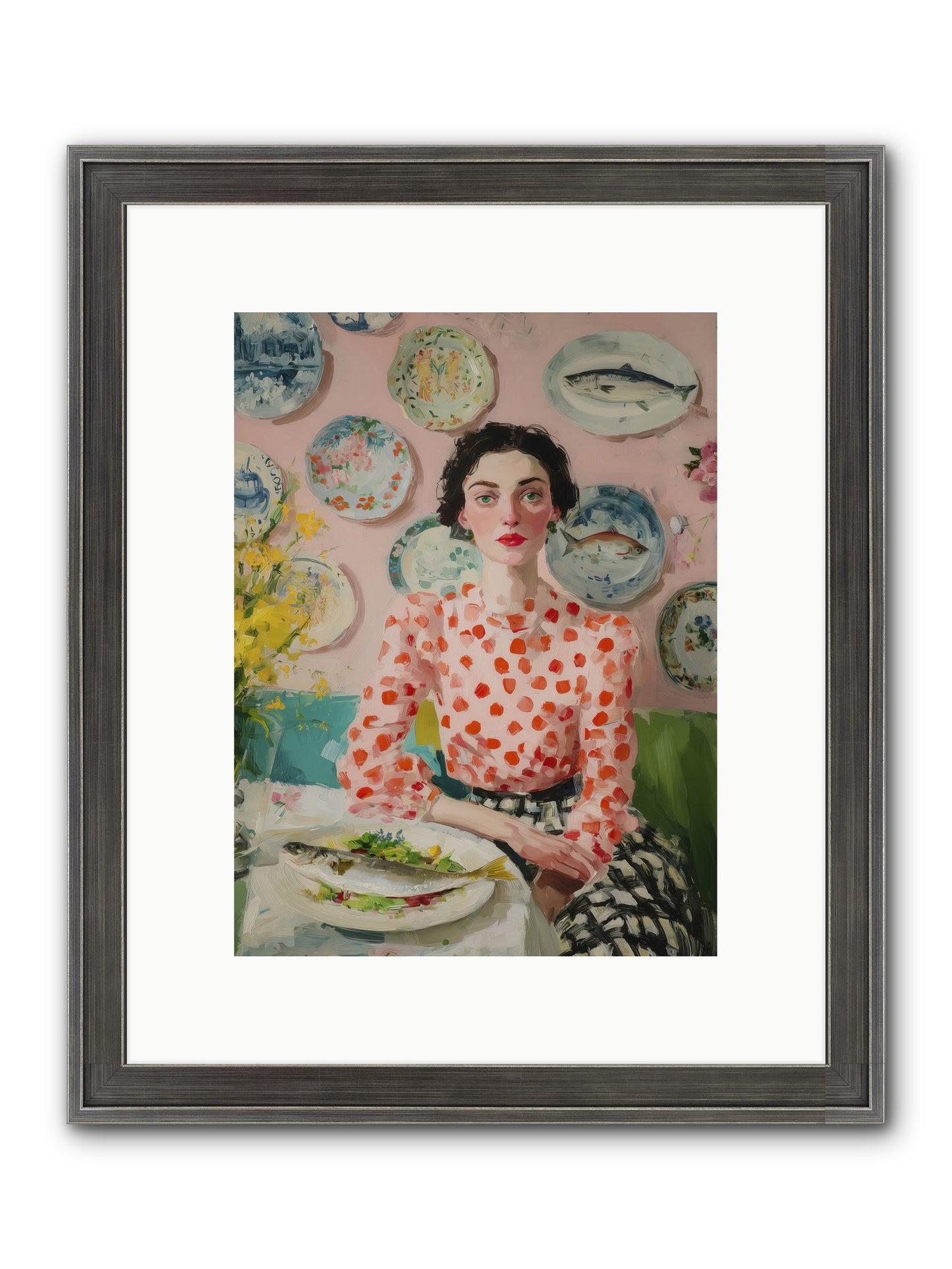Ocean To Table Framed Print - Slimwoods Black/Silver 9x12