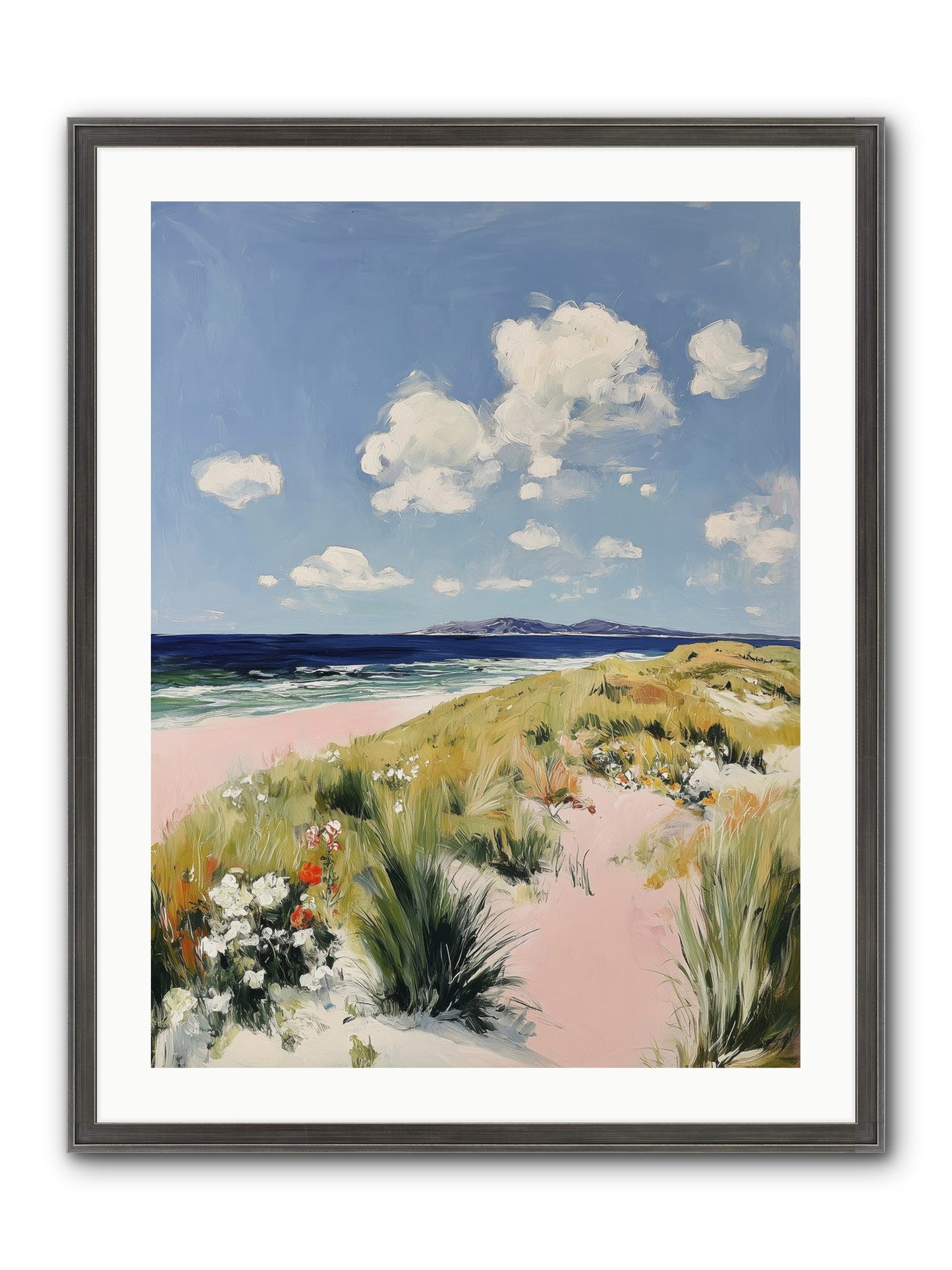 Ocean Vista Framed Print - Slimwoods Black/Silver 24x32