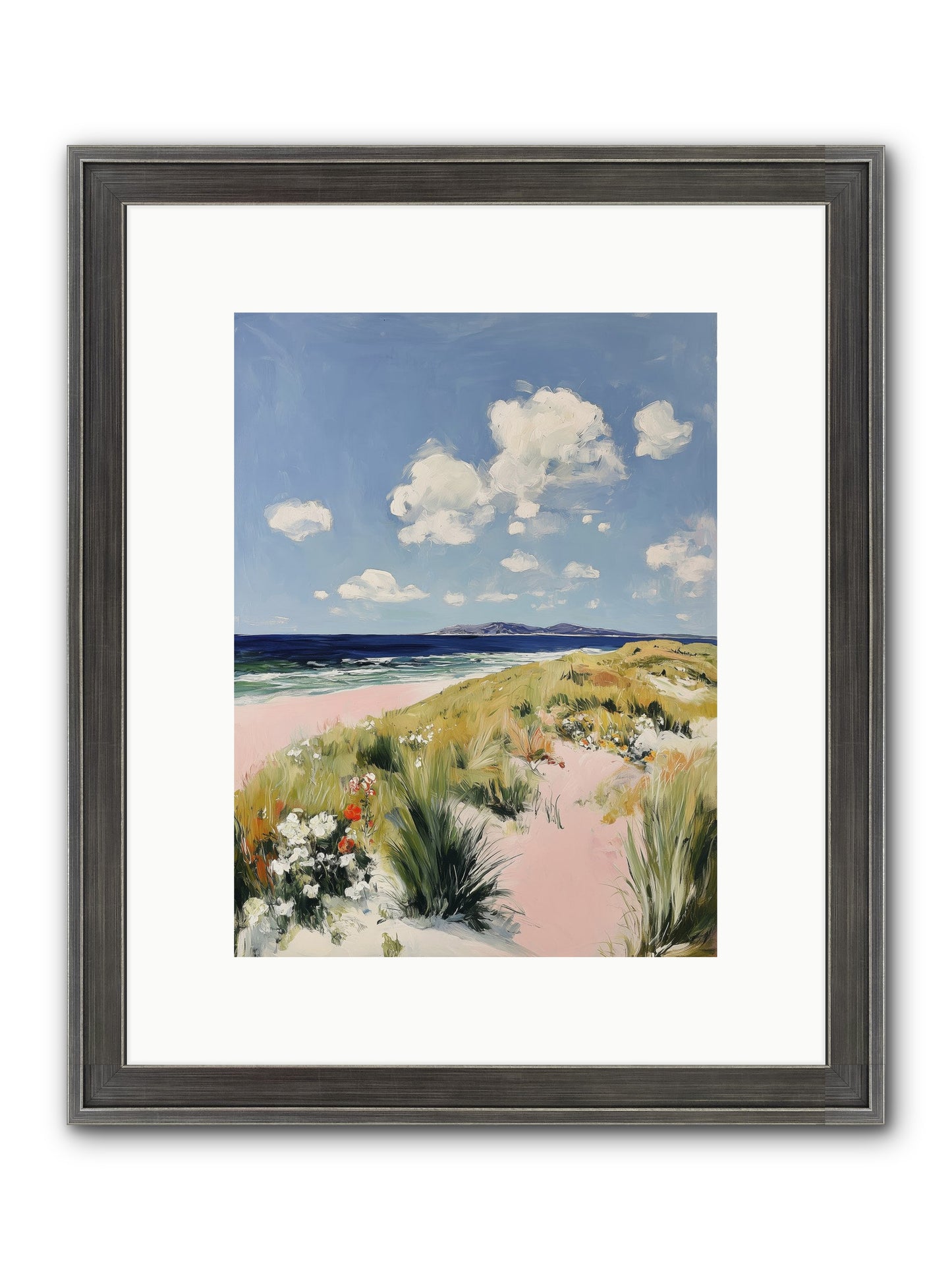 Ocean Vista Framed Print - Slimwoods Black/Silver 9x12
