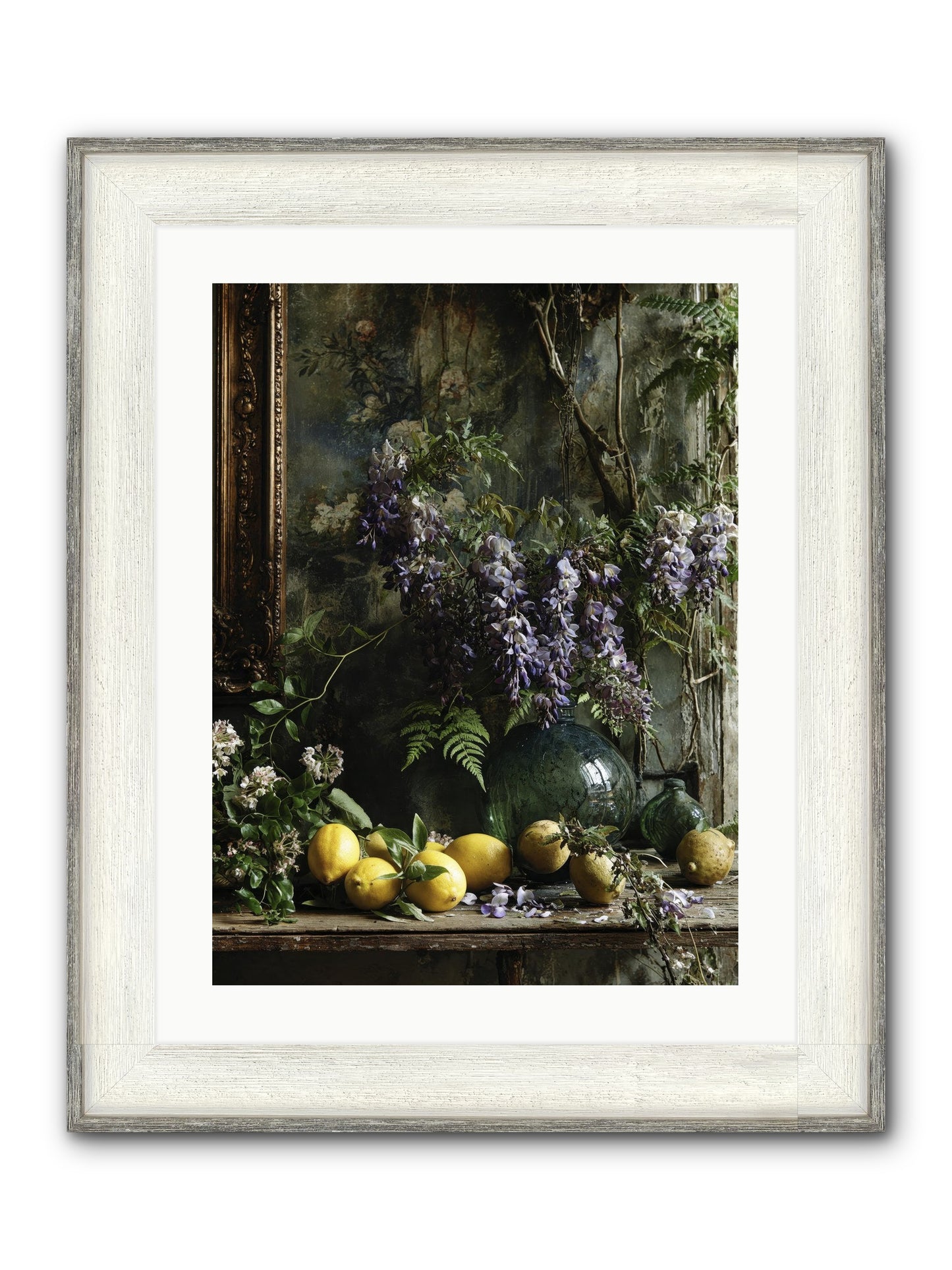 Octavia Framed Print - Driftwood White 18x24