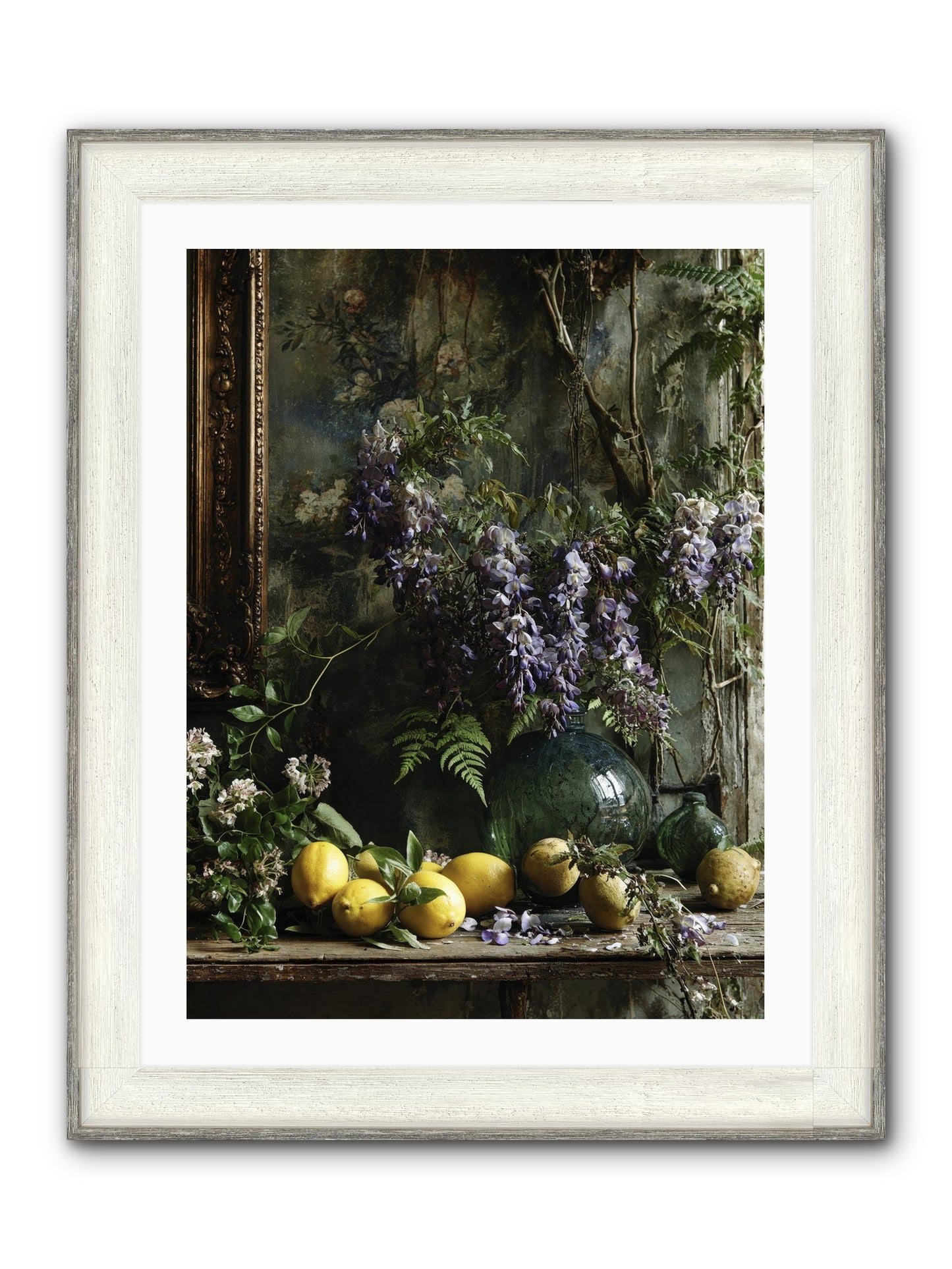 Octavia Framed Print - Driftwood White 24x32