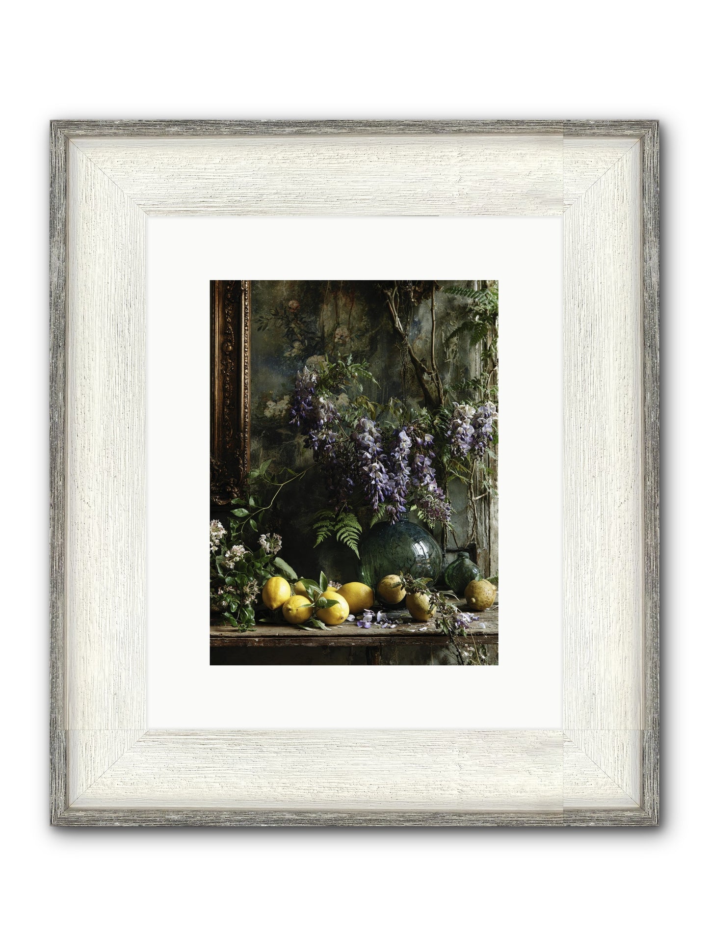 Octavia Framed Print - Driftwood White 9x12