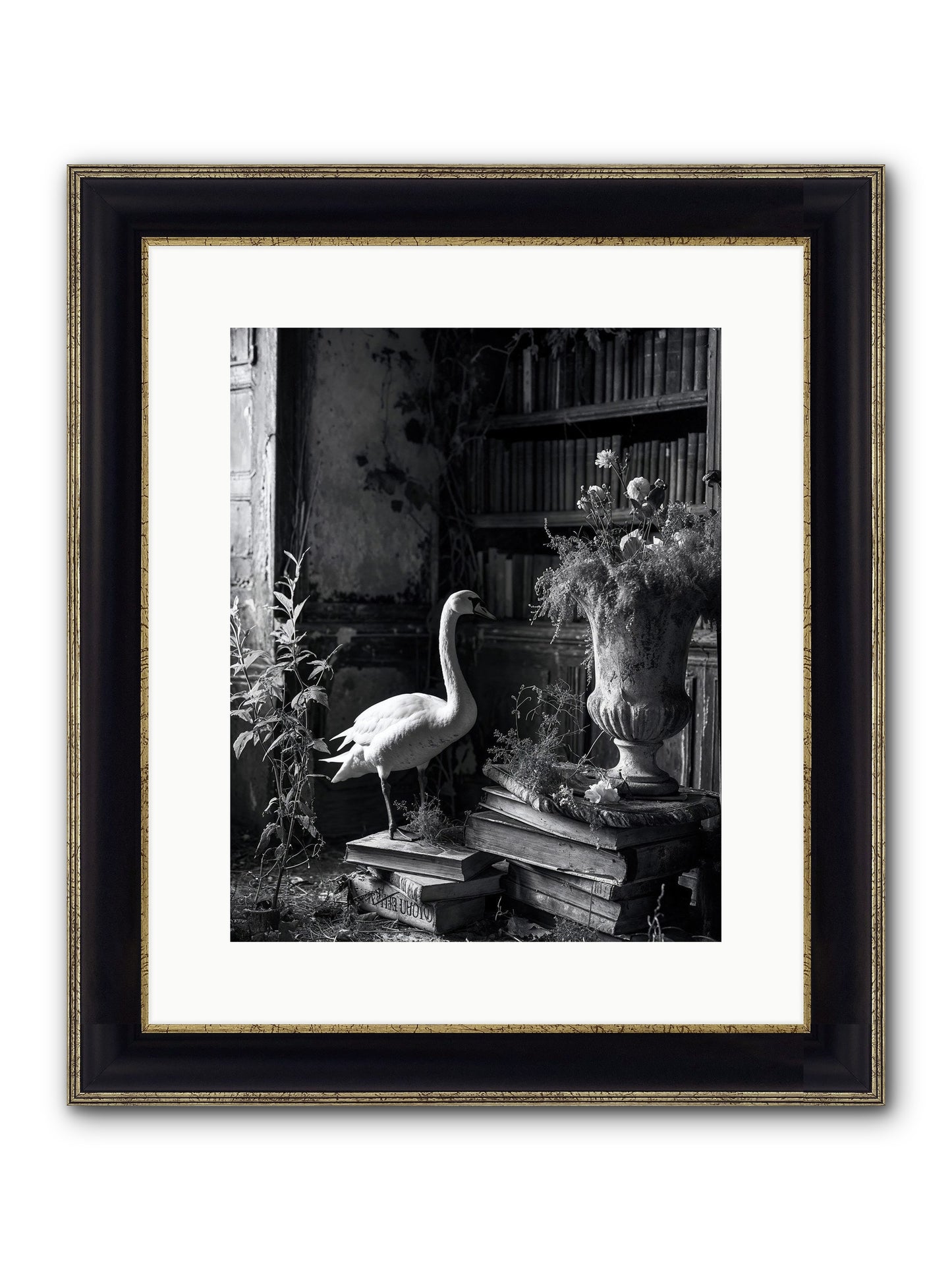 Of The Glen Framed Print - Black & Gold 12x15