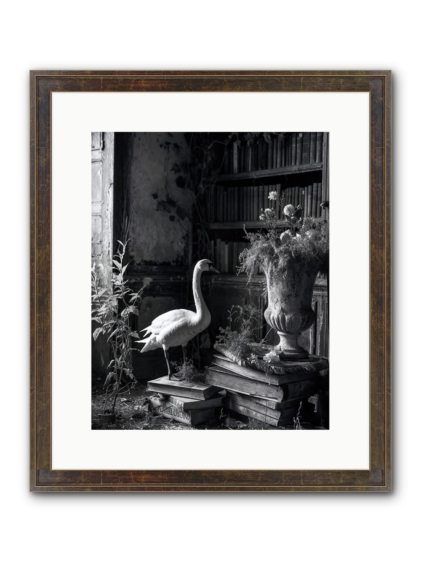 Of The Glen Framed Print - Slimwoods Black/Gold 12x15