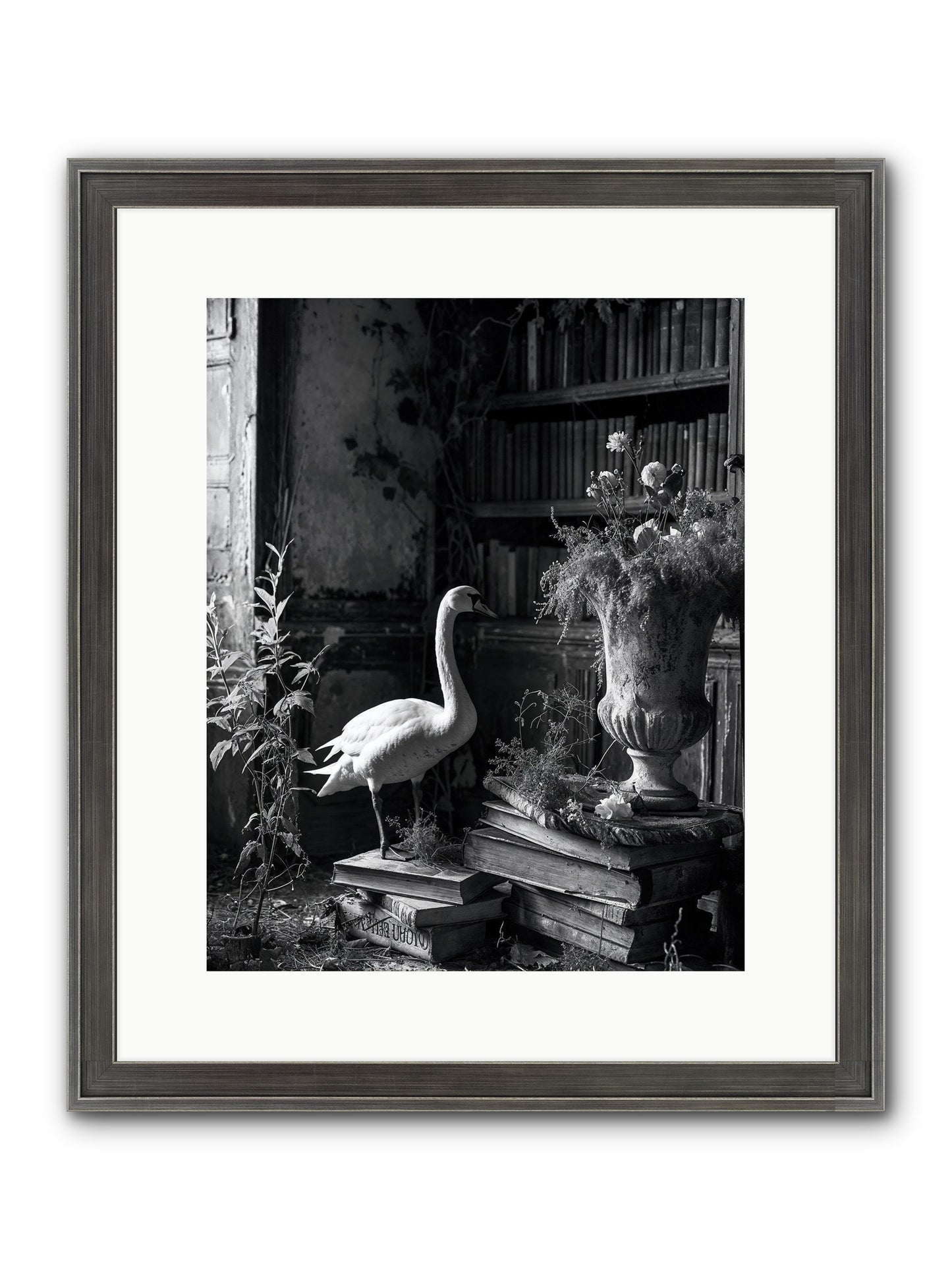 Of The Glen Framed Print - Slimwoods Black/Silver 12x15