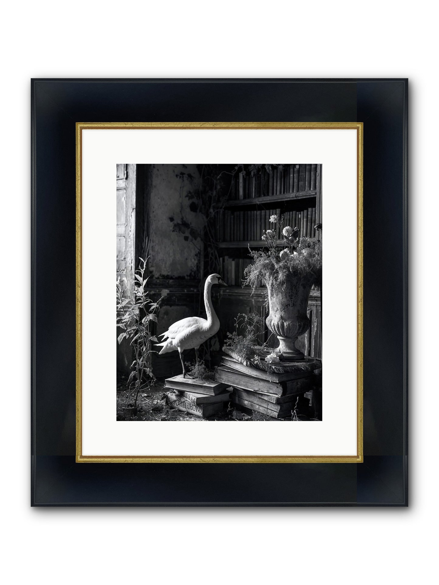 Of The Glen Framed Print - Wide Black w/Gold 12x15