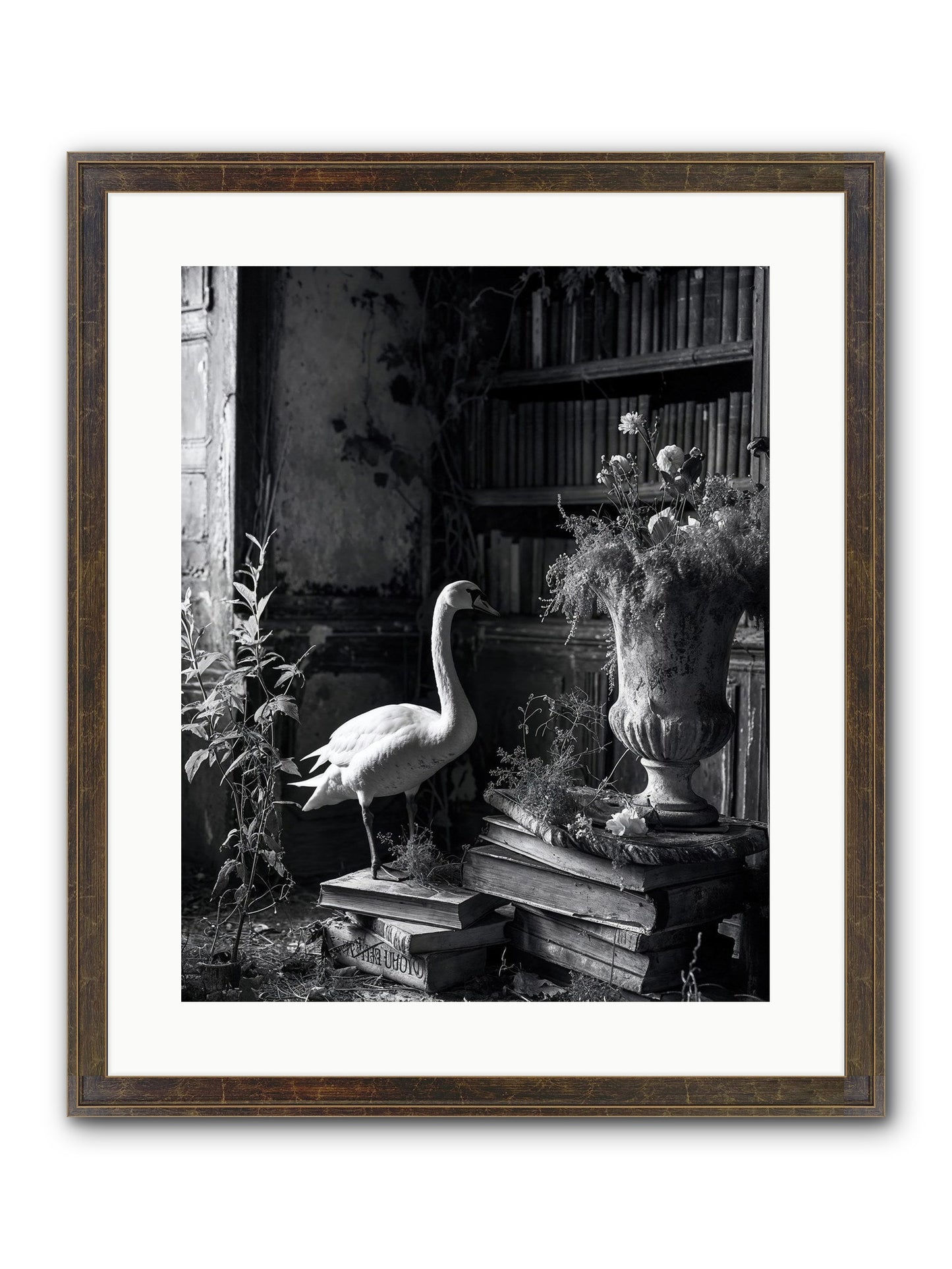 Of The Glen Framed Print - Slimwoods Black/Gold 16x20