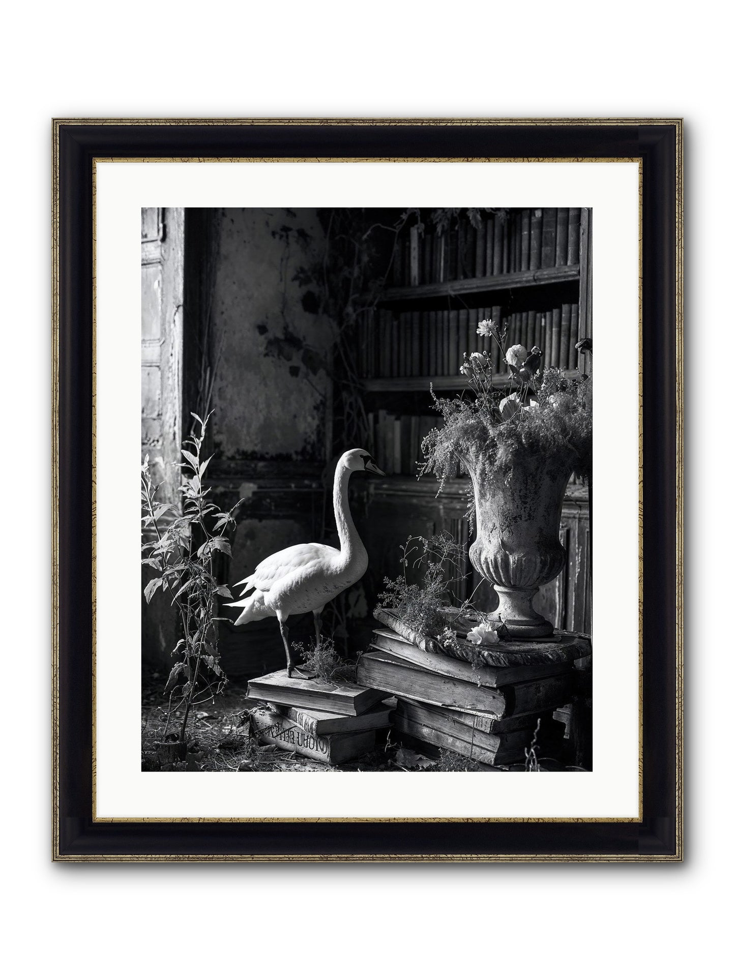 Of The Glen Framed Print - Black & Gold 20x25
