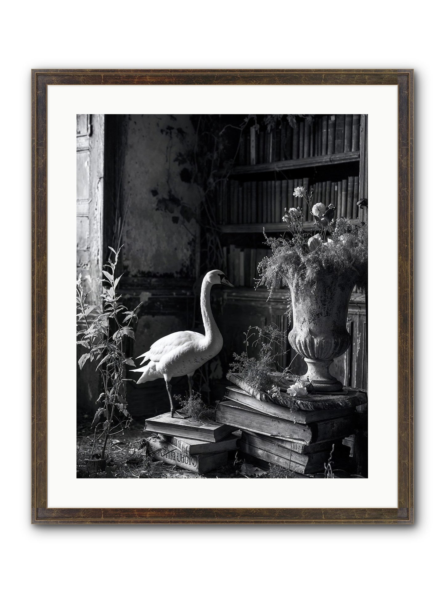 Of The Glen Framed Print - Slimwoods Black/Gold 20x25