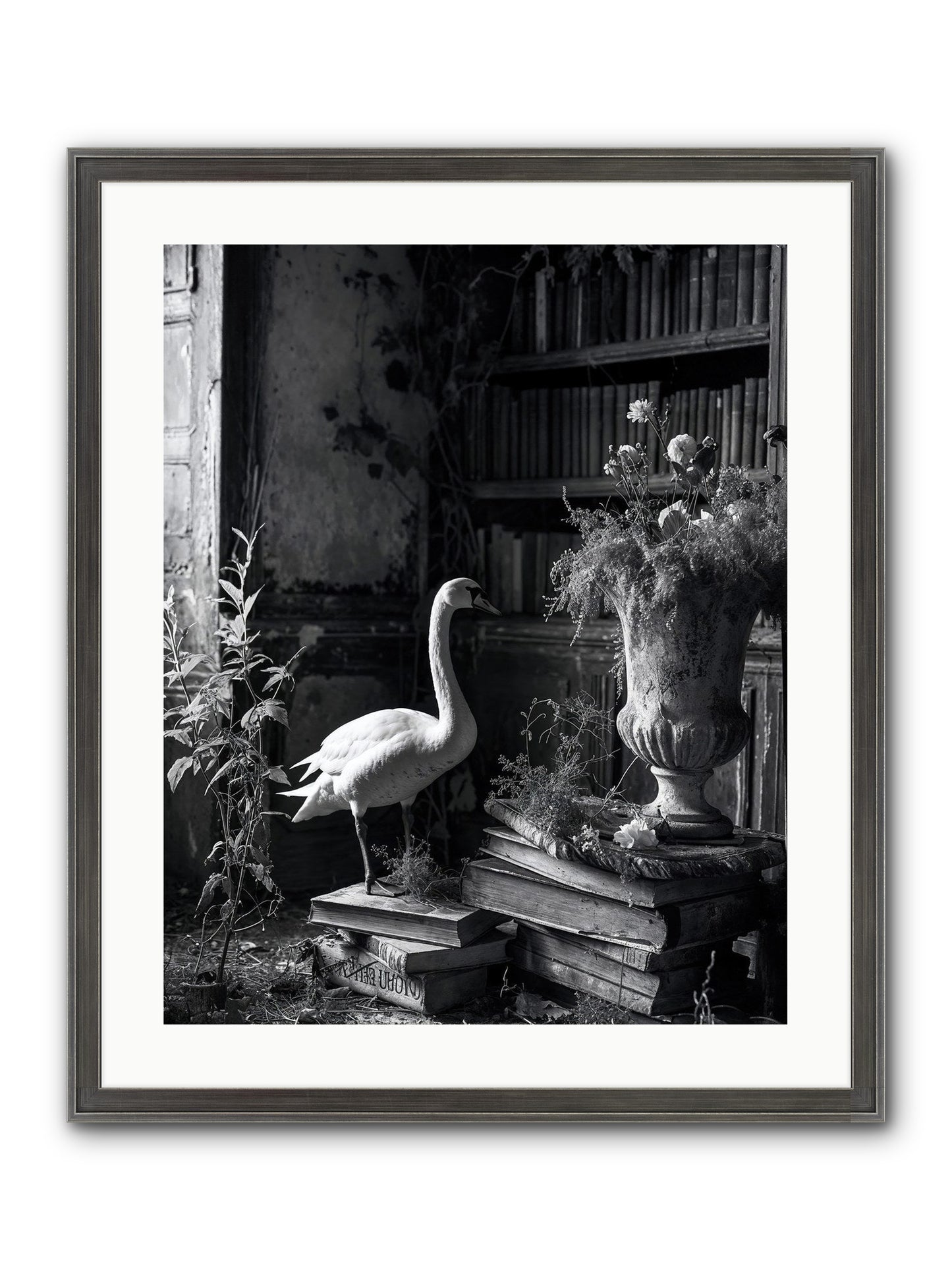 Of The Glen Framed Print - Slimwoods Black/Silver 20x25