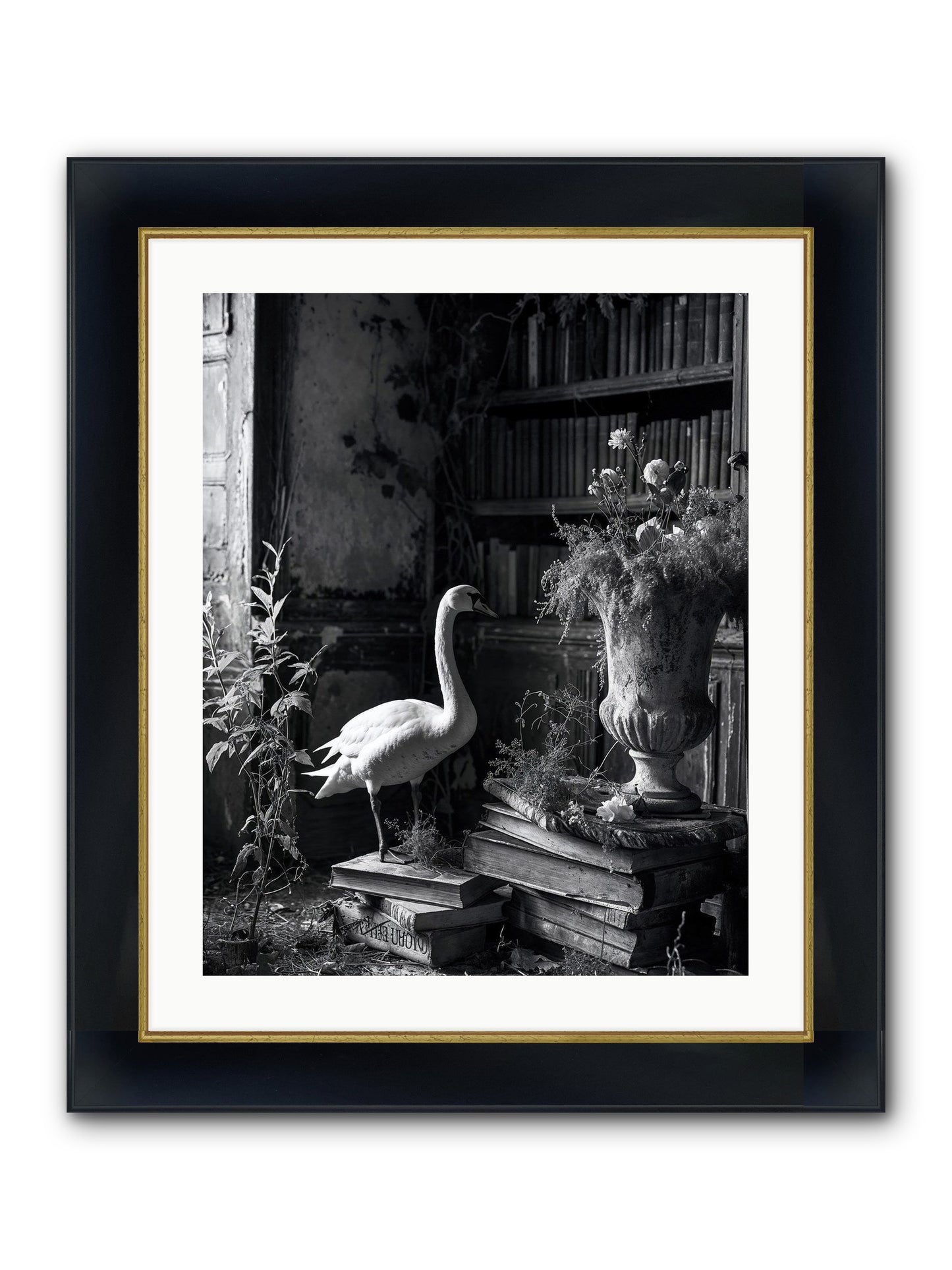 Of The Glen Framed Print - Wide Black w/Gold 20x25